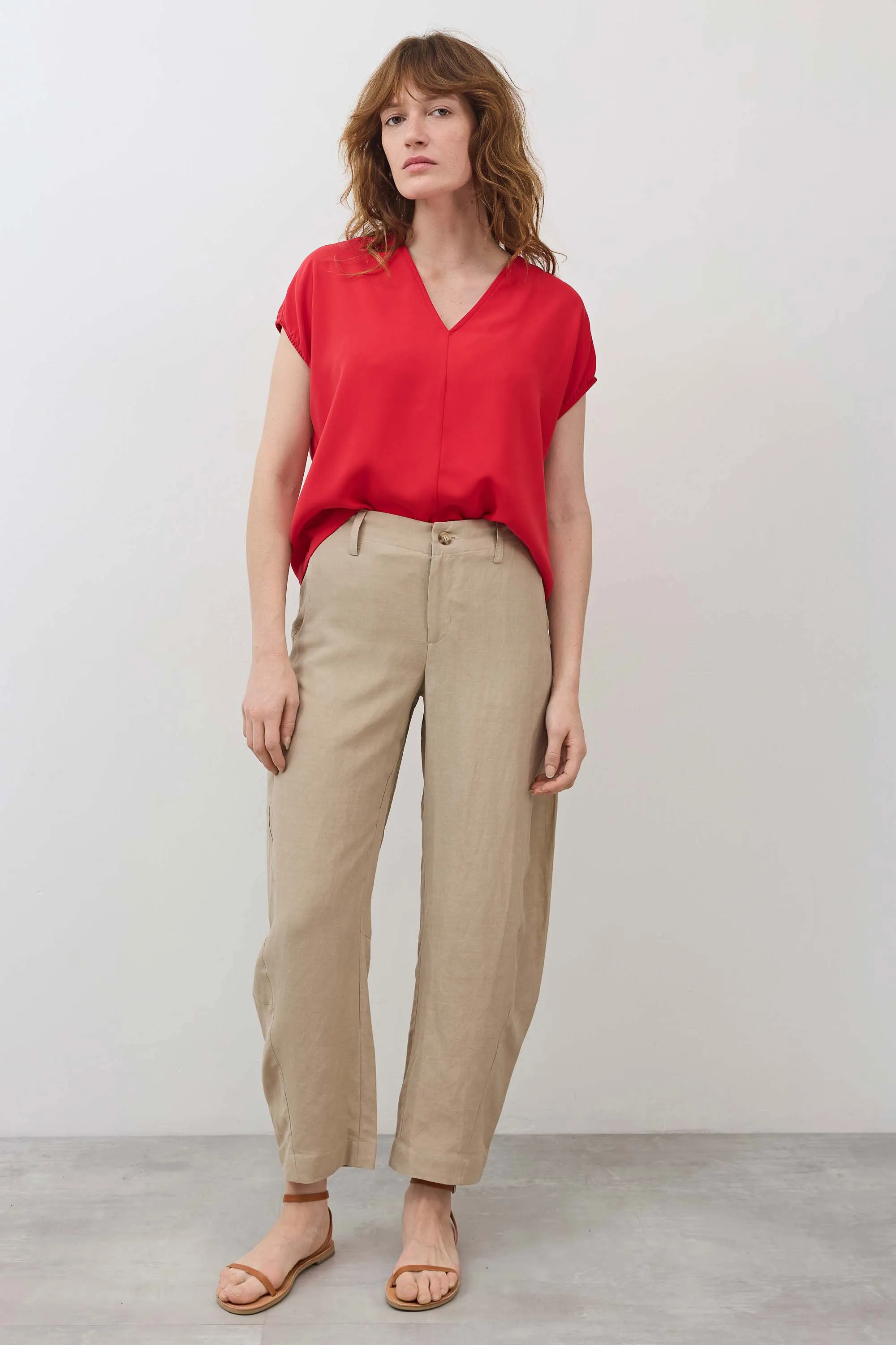 The Uptown Loose Silky Linen Pants sold by Ruti product image thumbnail 5