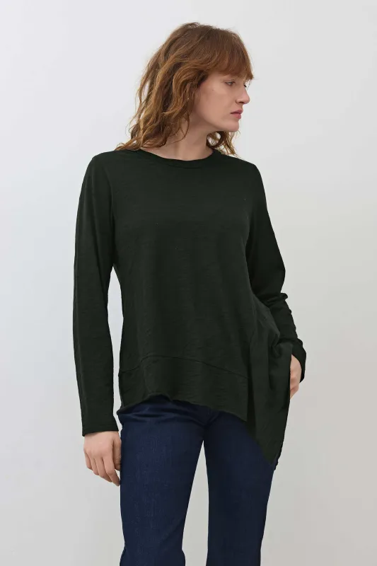 Asymmetric Long Sleeve Tunic made by Ruti