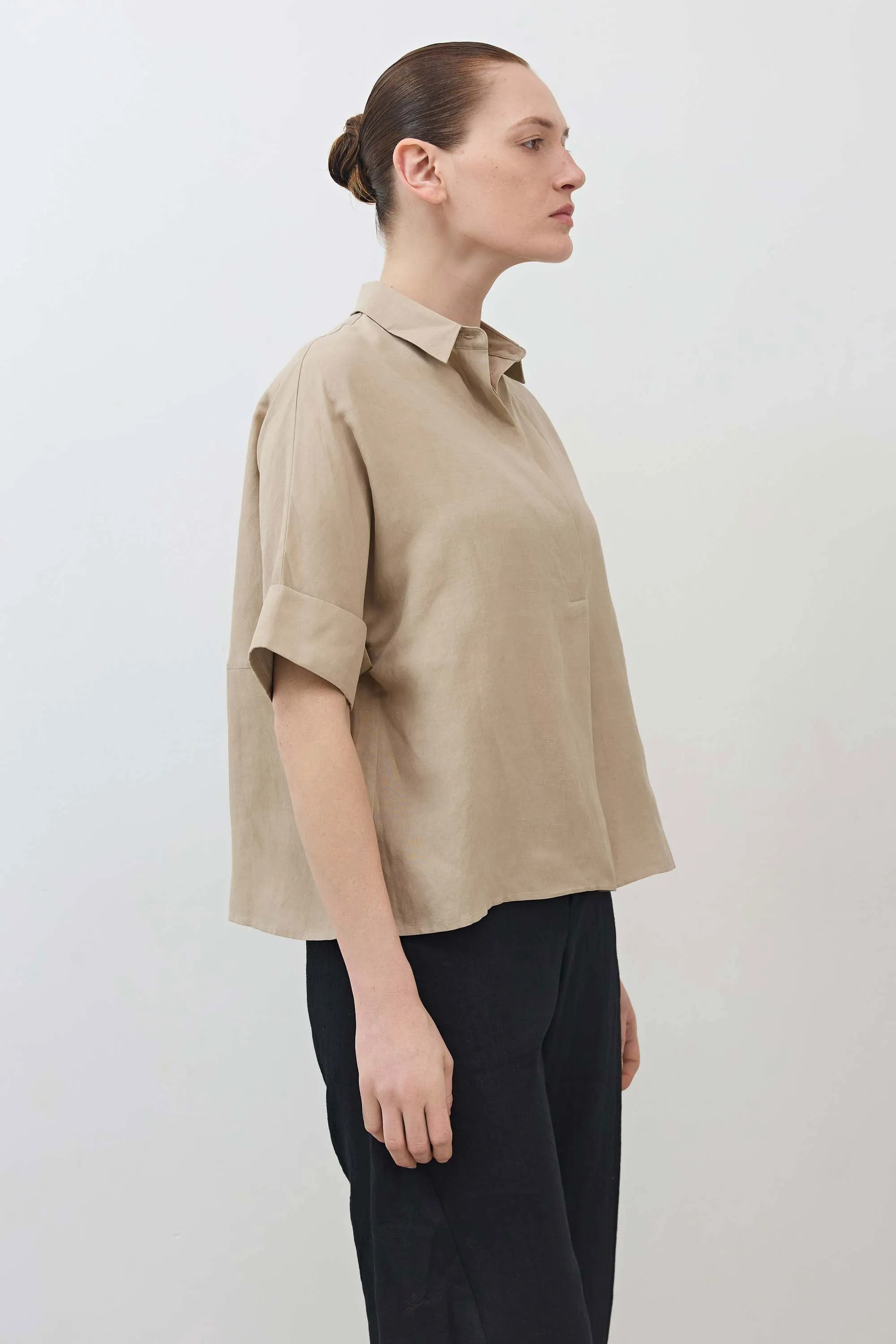 Silky Linen Oversized Pullover Blouse sold by Ruti product image thumbnail 3