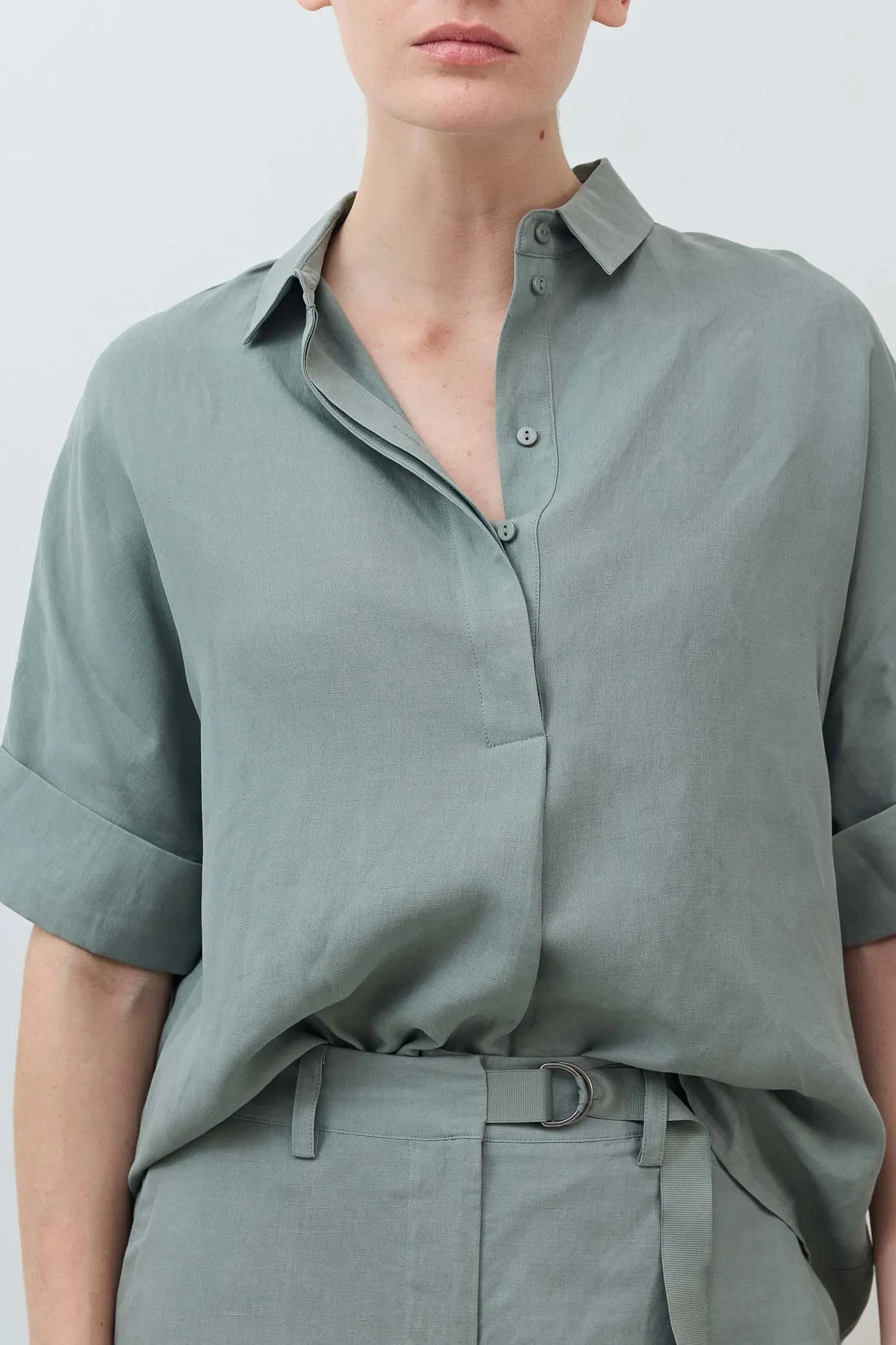 Silky Linen Oversized Pullover Blouse sold by Ruti product image thumbnail 3