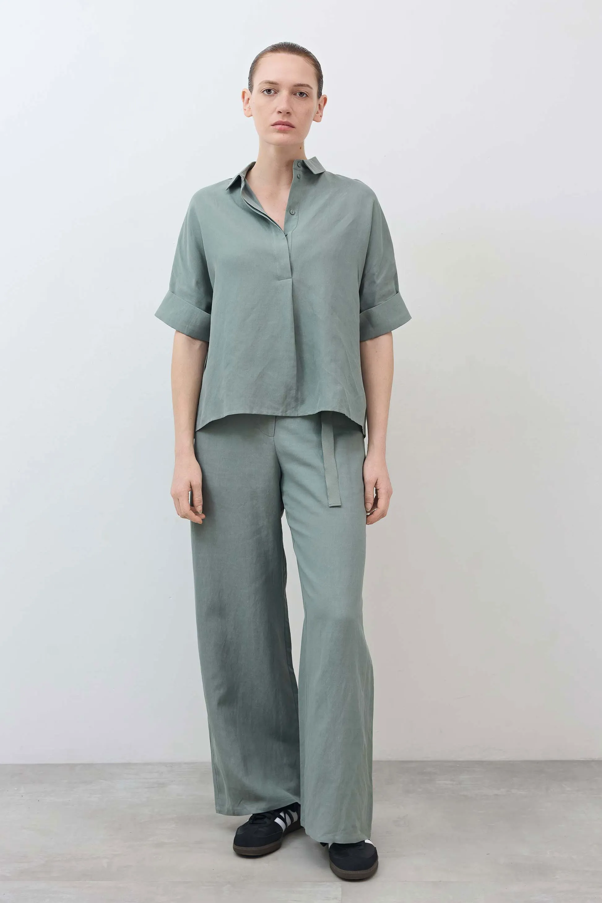 Silky Linen Oversized Pullover Blouse sold by Ruti product image thumbnail 5