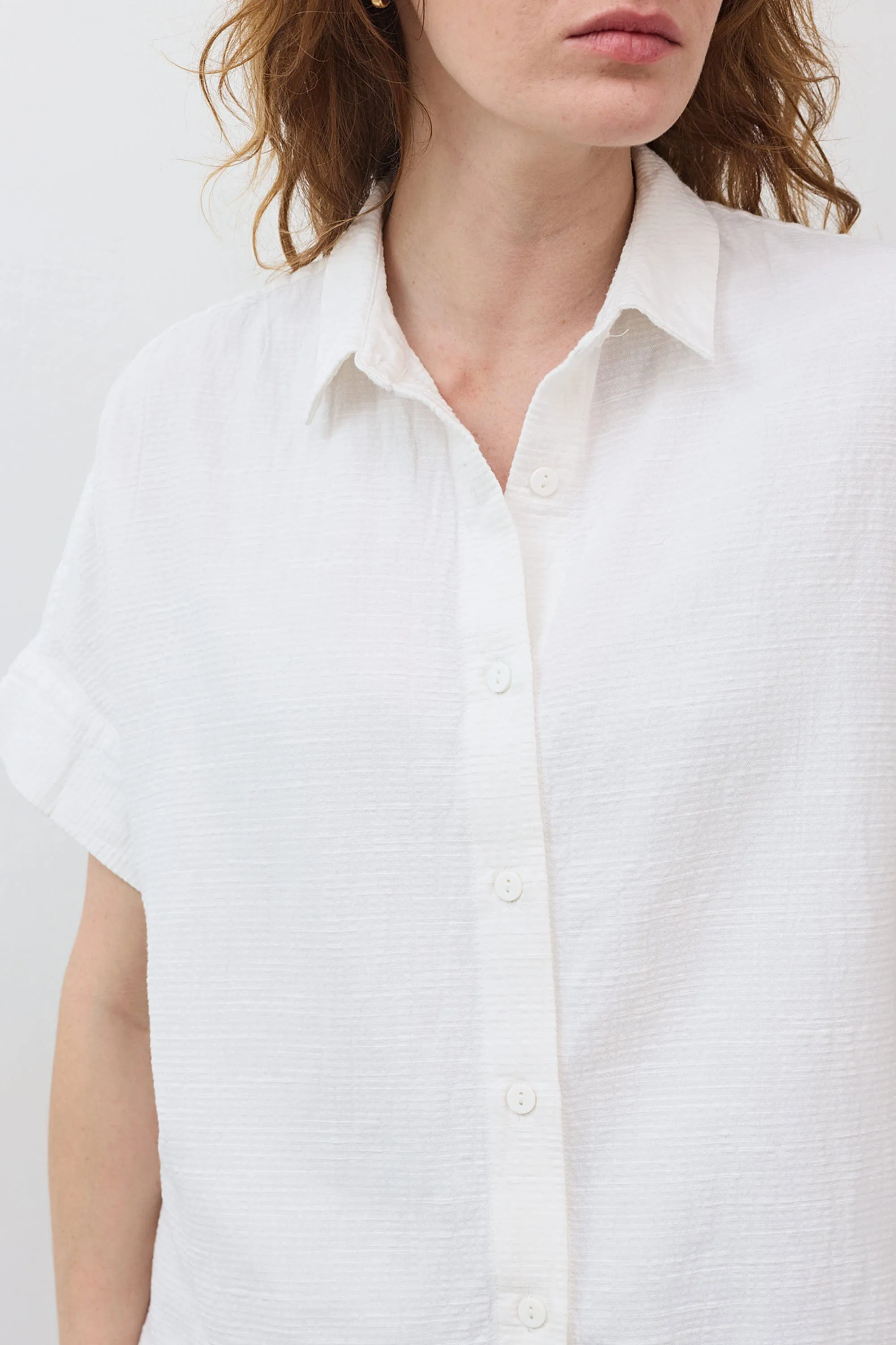 Boxy Seersucker Cropped Blouse sold by Ruti product image thumbnail 2