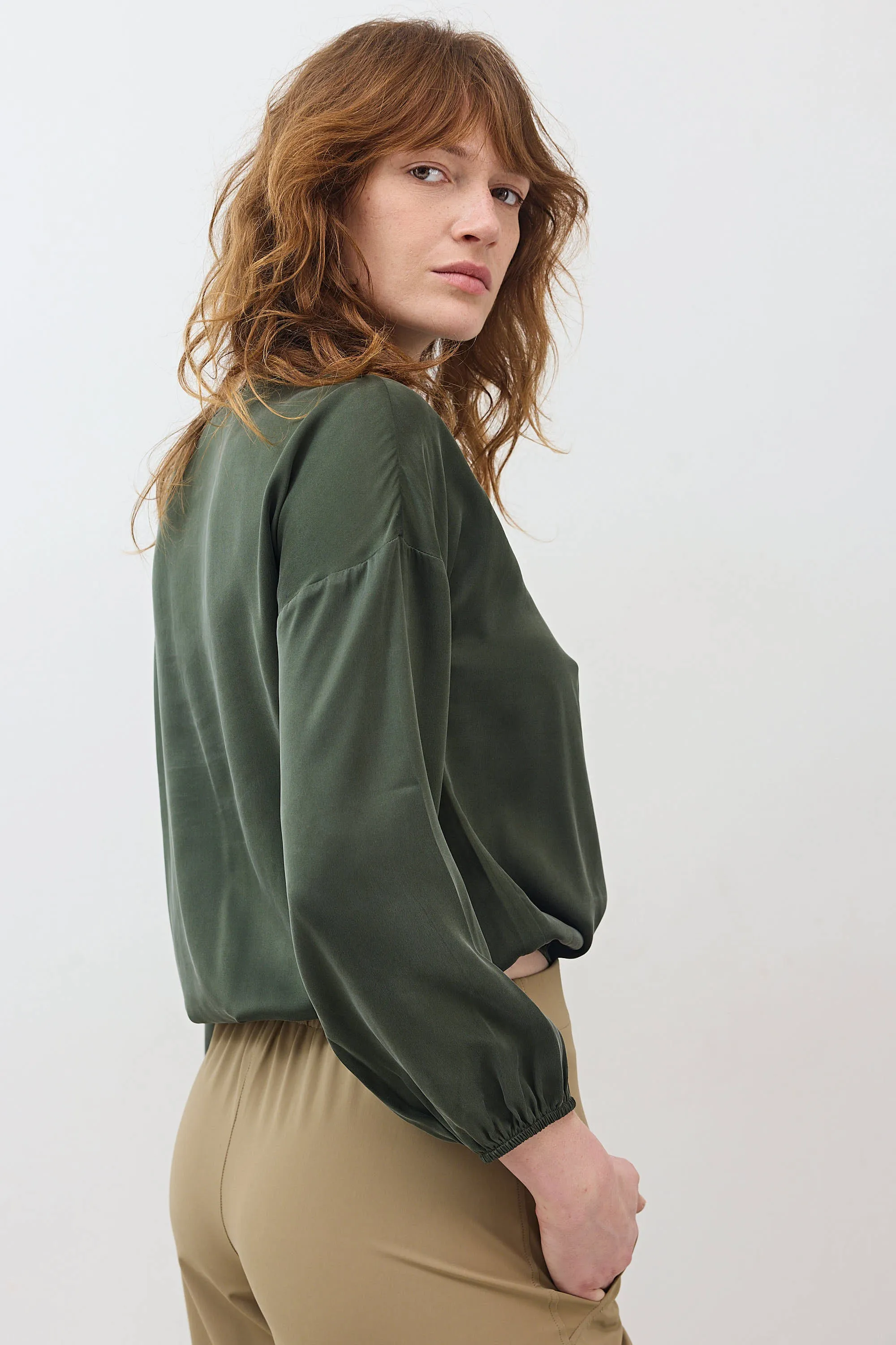 Washable Silk Cinched Hem Blouse sold by Ruti product image thumbnail 3