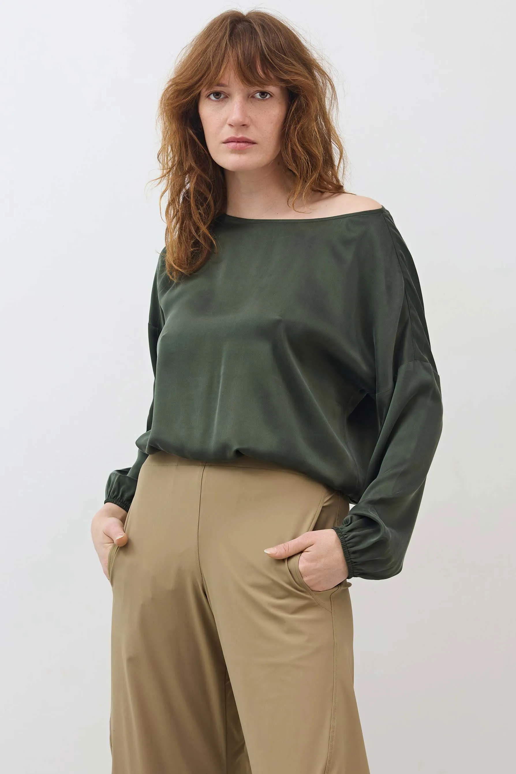 Washable Silk Cinched Hem Blouse sold by Ruti product image thumbnail 2