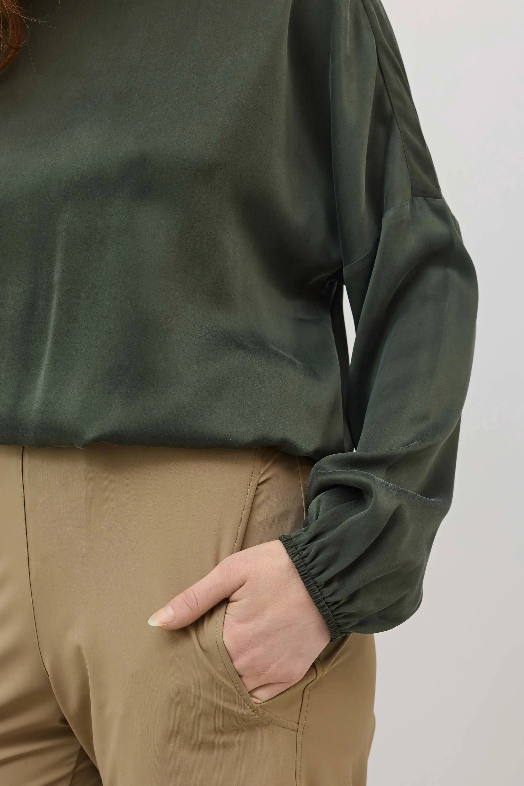 Washable Silk Cinched Hem Blouse sold by Ruti product image thumbnail 4