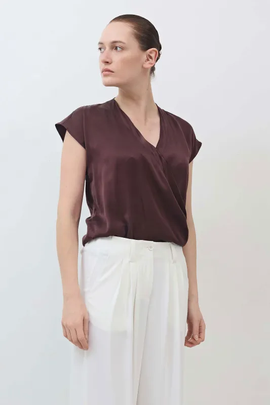 The Wrap Washable Silk Top made by Ruti