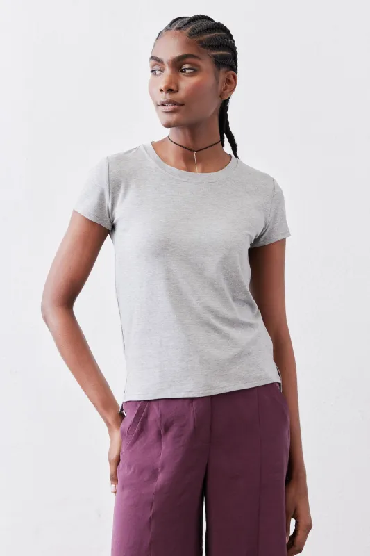 The Short Sleeve Crew Neck Tee made by Ruti