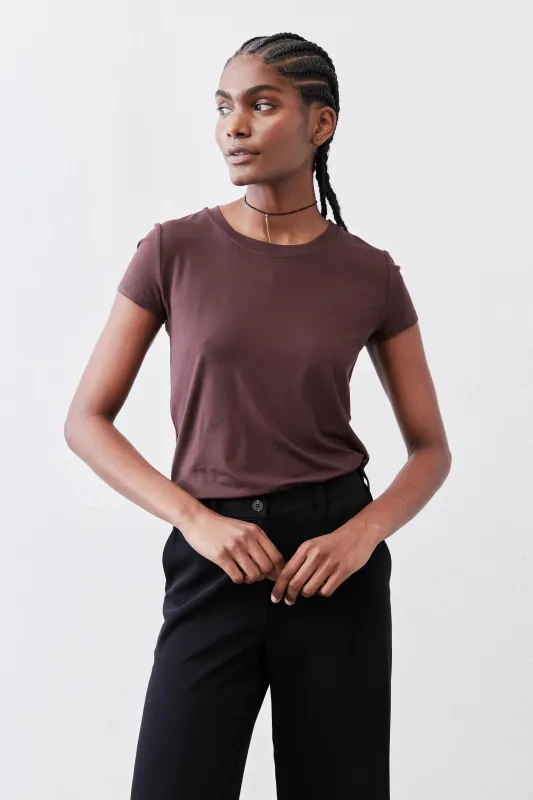 The Short Sleeve Crew Neck Tee made by Ruti