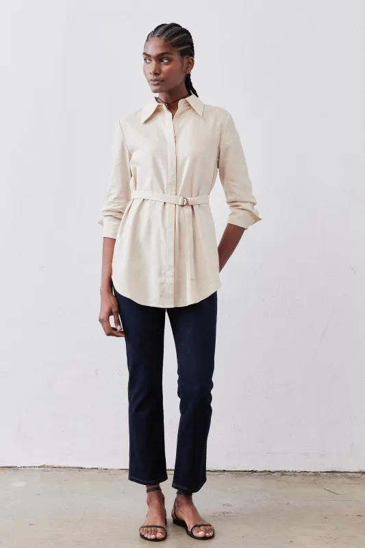The Belted Linen Tunic made by Ruti