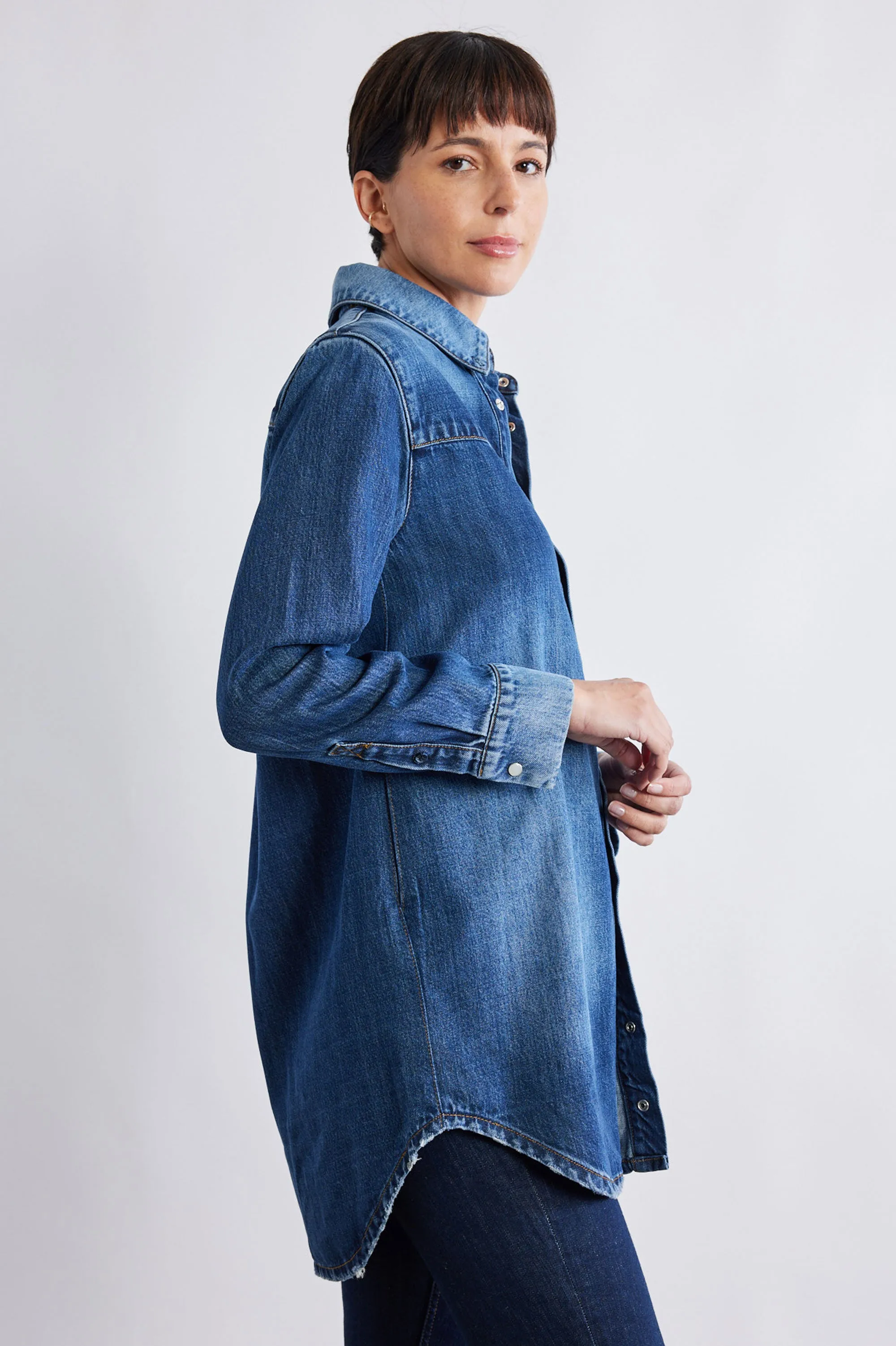 Relaxed Light Denim Tunic sold by Ruti product image thumbnail 4