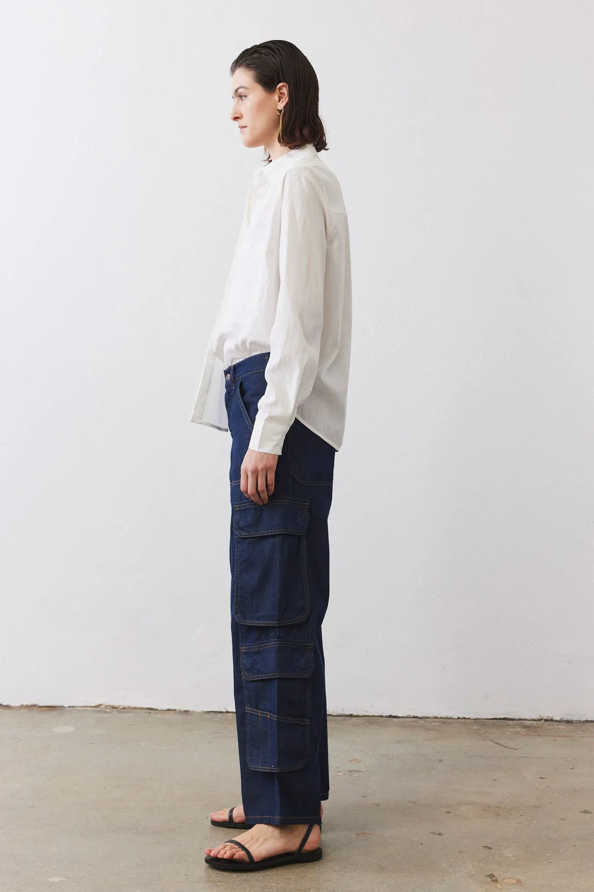 The Off Duty Light Denim Cargo Pants sold by Ruti product image thumbnail 3