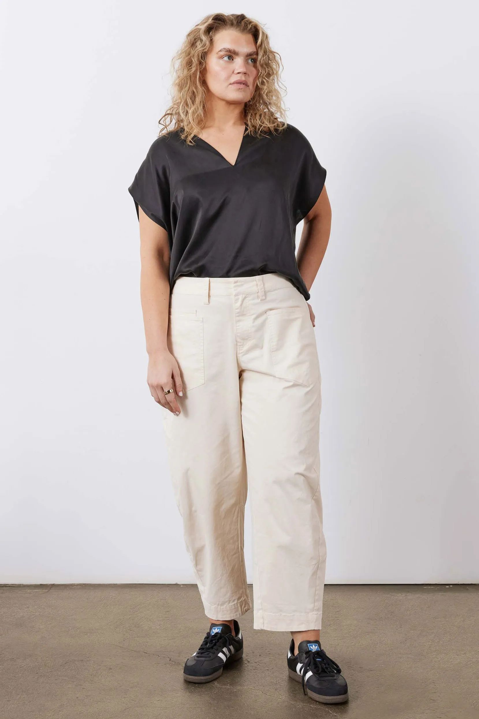 The Slouchy Soft Twill Pants With Elastic sold by Ruti product image thumbnail 3