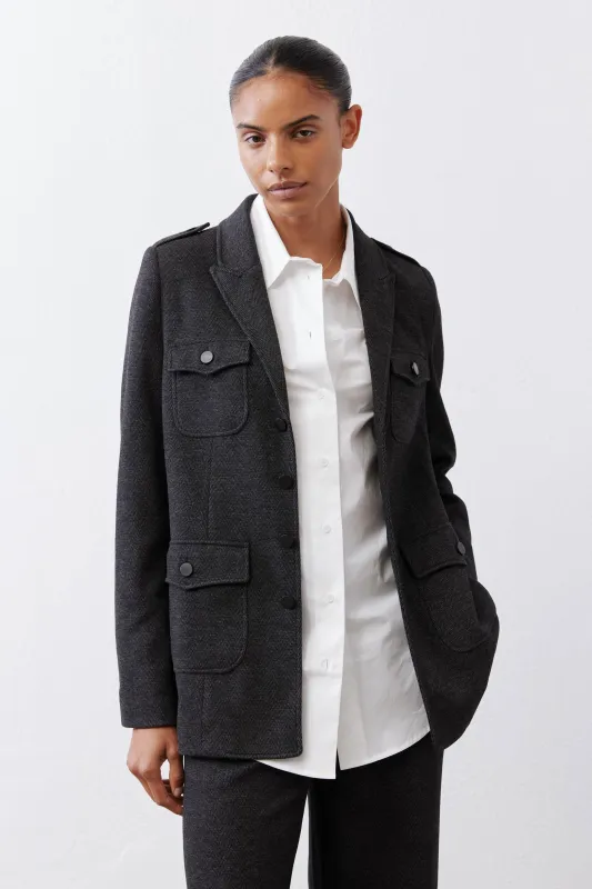 Ponte Pocket Blazer made by Ruti