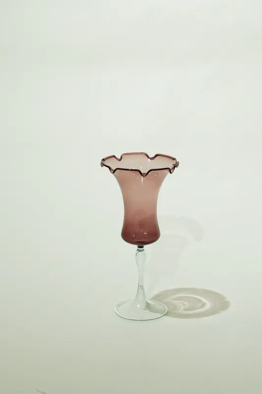 LIGHT GLASS-79  NR-KR-384　Lauscha VINTAGE FLOWERVASE sold by SwTRAS