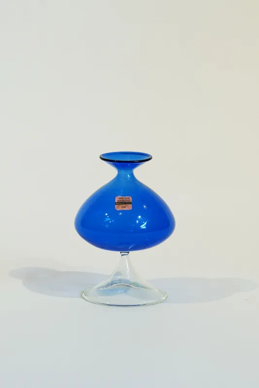 LIGHT GLASS VASE-7 NR-KR-179 Lauscha VINTAGE FLOWERVASE sold by SwTRAS