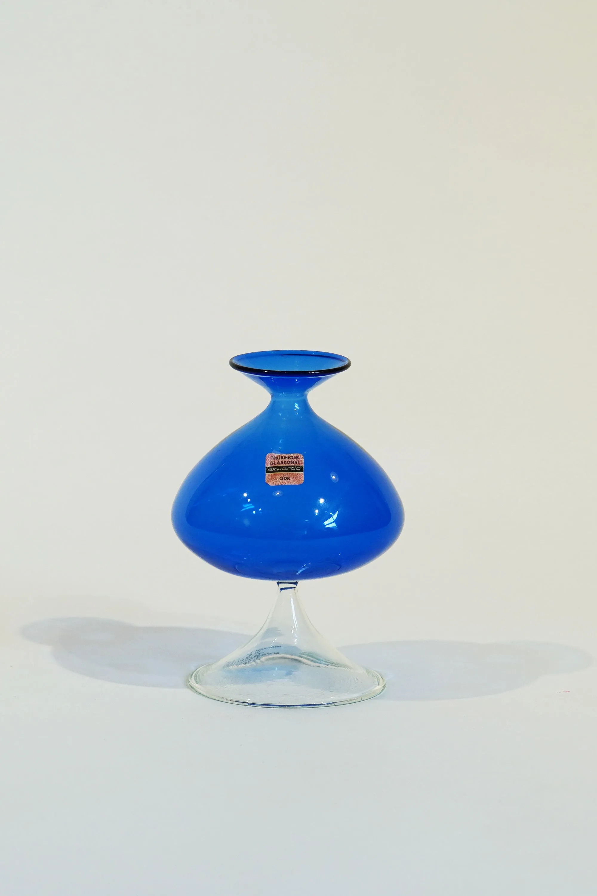 LIGHT GLASS VASE-7 NR-KR-179 Lauscha VINTAGE FLOWERVASE sold by SwTRAS