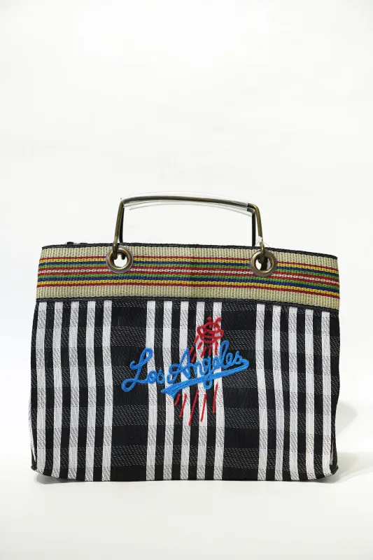VIVAN Los Angeles HAND EMBROIDERY LUNCH BAG 001 BLACK sold by SwTRAS