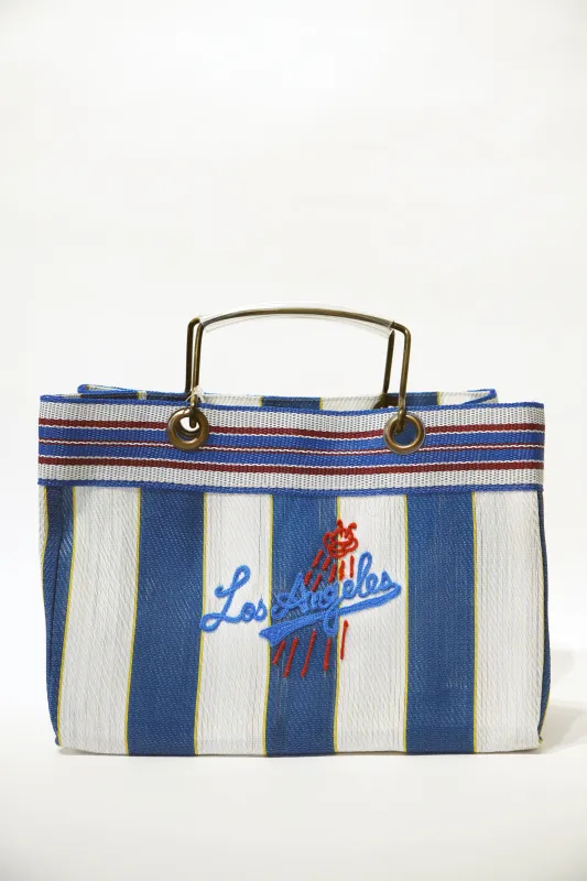 VIVAN Los Angeles HAND EMBROIDERY LUNCH BAG 002 BLUE sold by SwTRAS