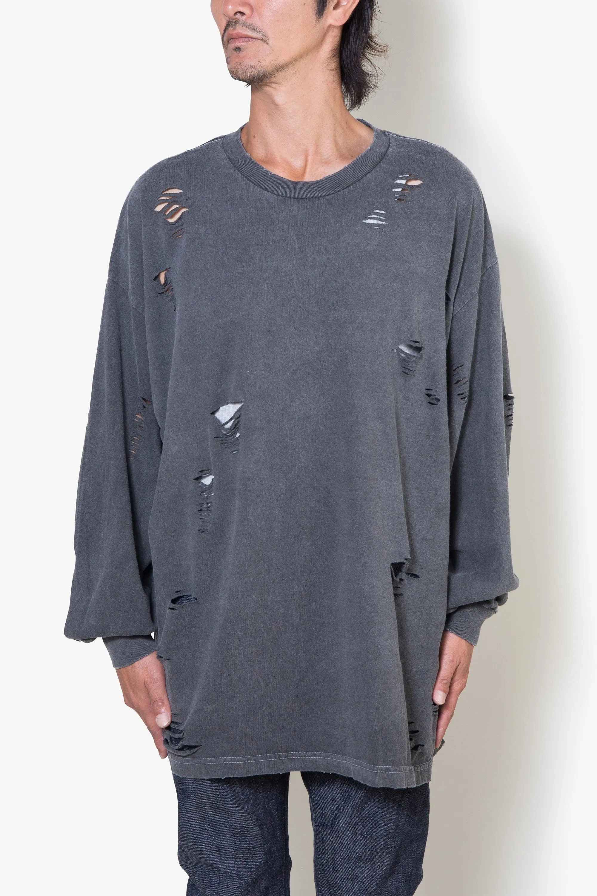 IIWII DAMAGE LS TEE BLACK sold by SwTRAS product image thumbnail 2