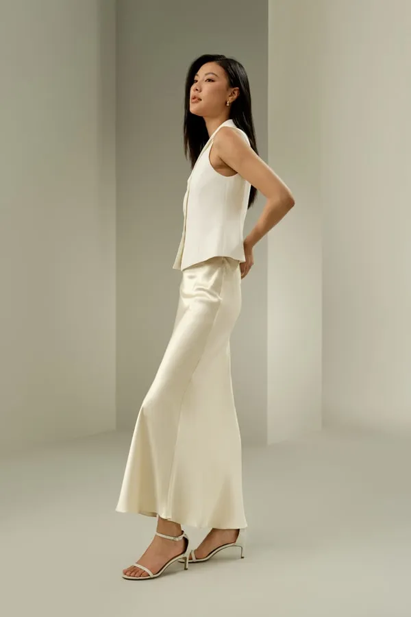 Jupe longue en soie avec ourlet évasé sold by LilySilk product image thumbnail 2