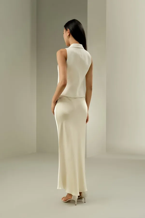 Jupe longue en soie avec ourlet évasé sold by LilySilk product image thumbnail 3