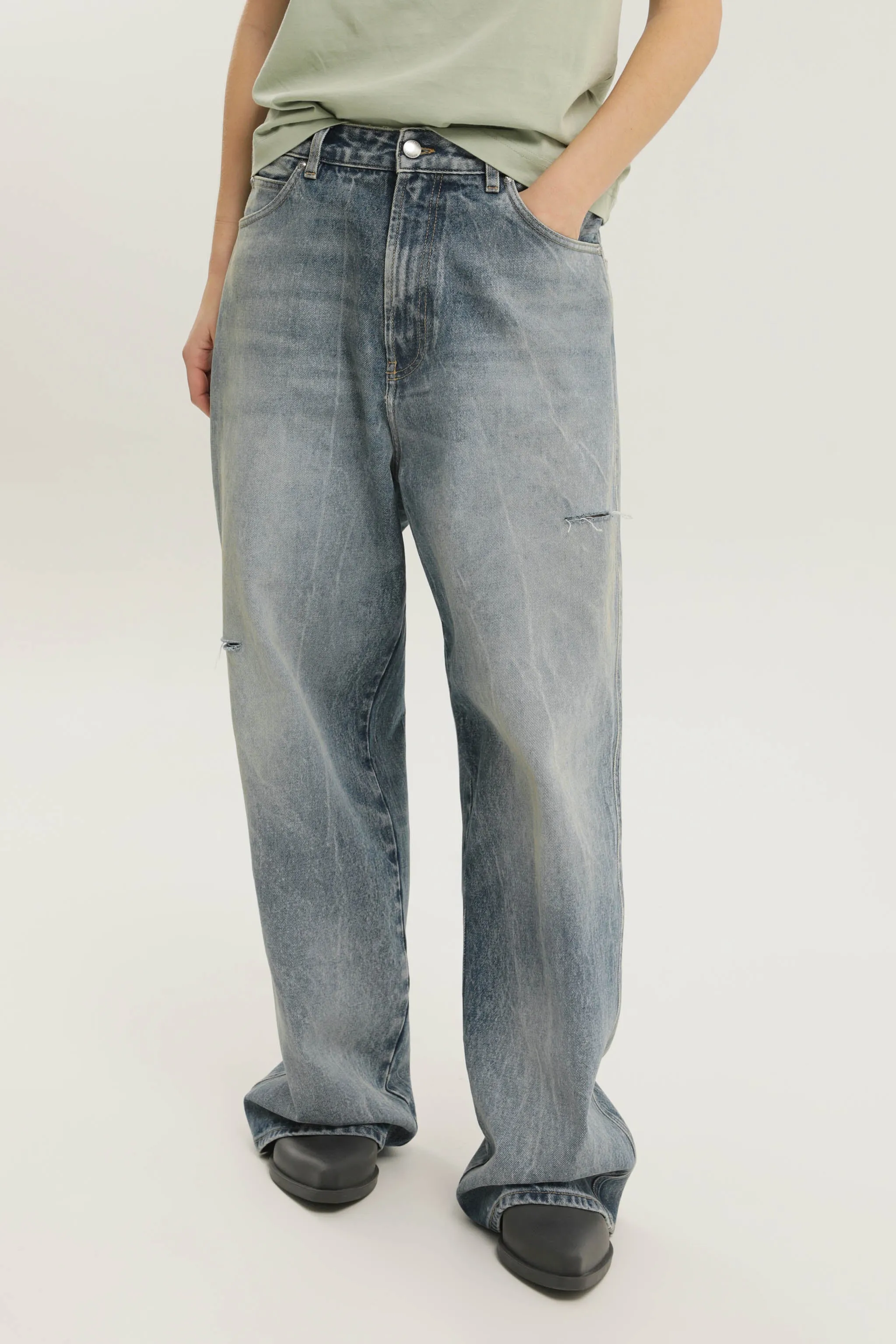 Stone Shiba denim pant sold by 1989 Studio product image thumbnail 3