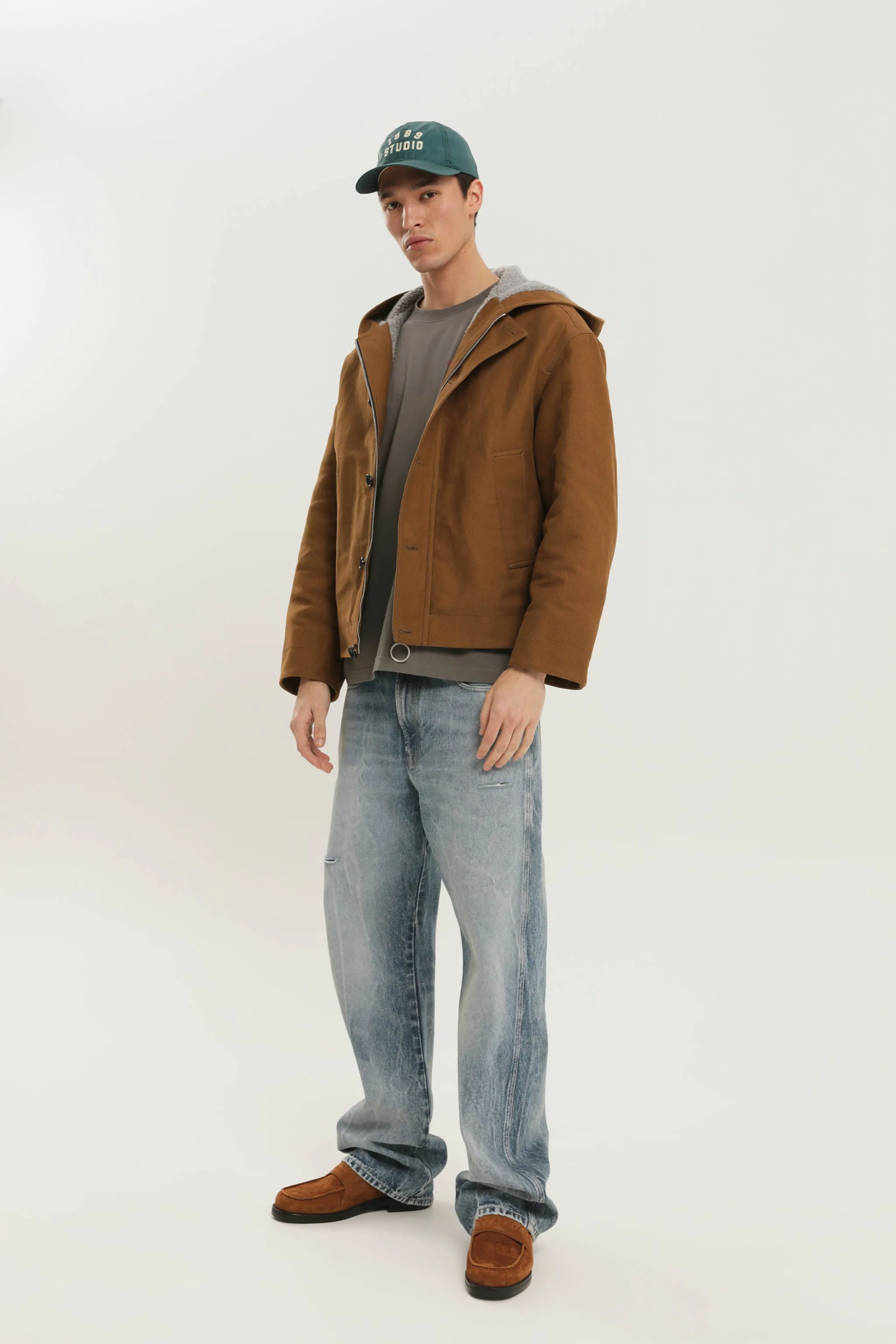 Workwear cropped jacket sold by 1989 Studio product image thumbnail 2