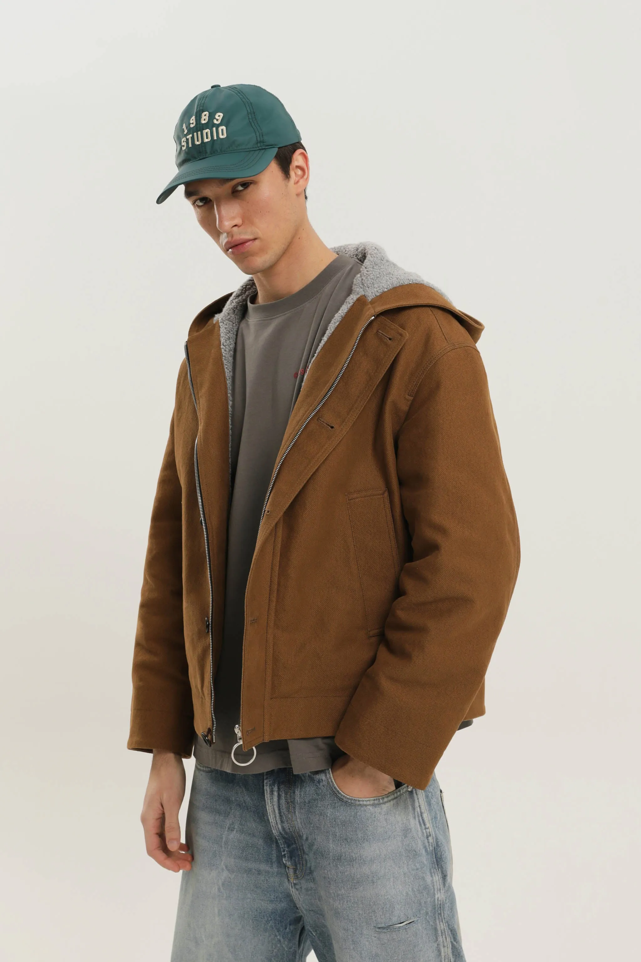 Workwear cropped jacket sold by 1989 Studio product image thumbnail 3