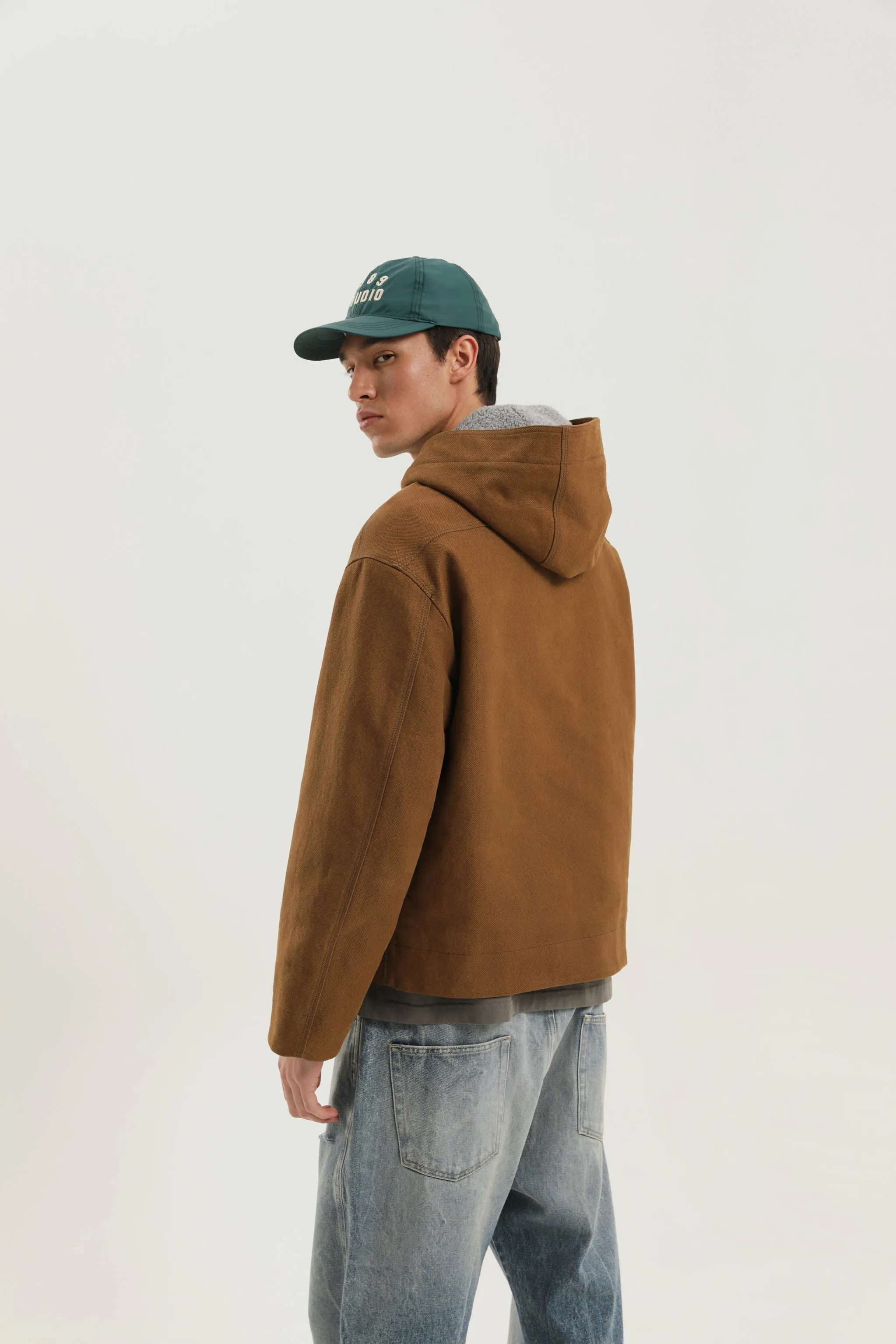 Workwear cropped jacket sold by 1989 Studio product image thumbnail 5