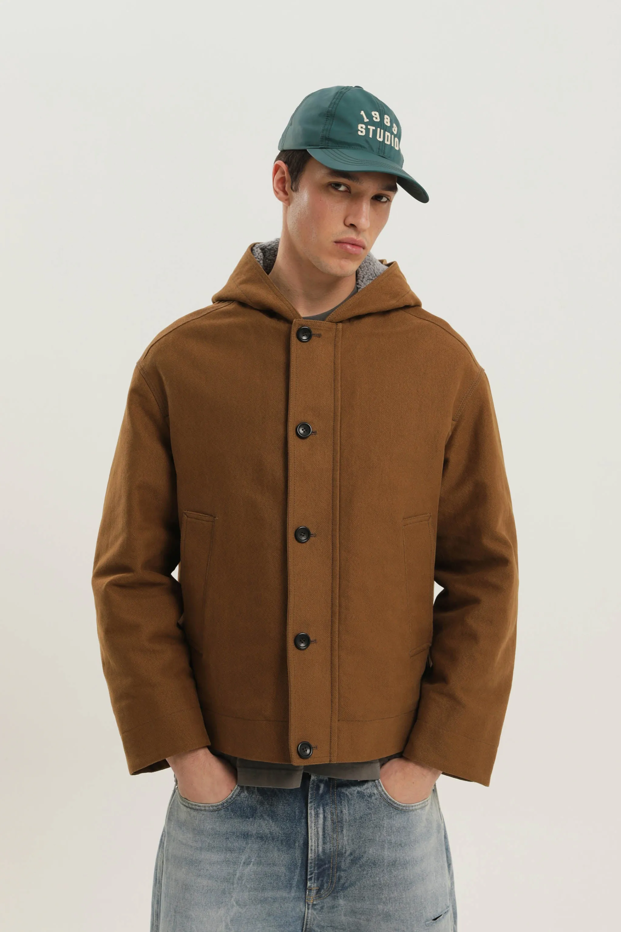 Workwear cropped jacket sold by 1989 Studio product image thumbnail 4