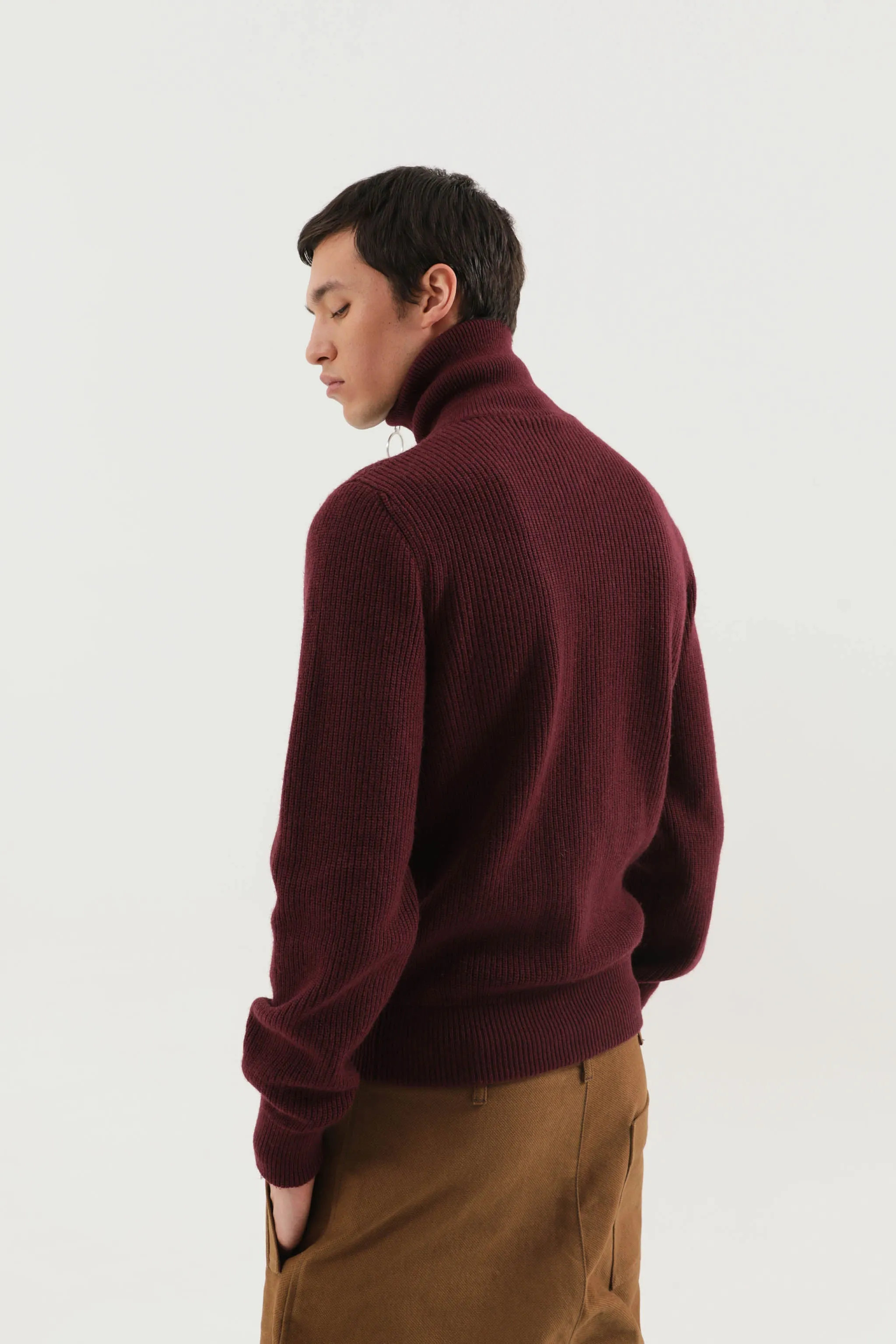 High neck full zip sweater sold by 1989 Studio product image thumbnail 5