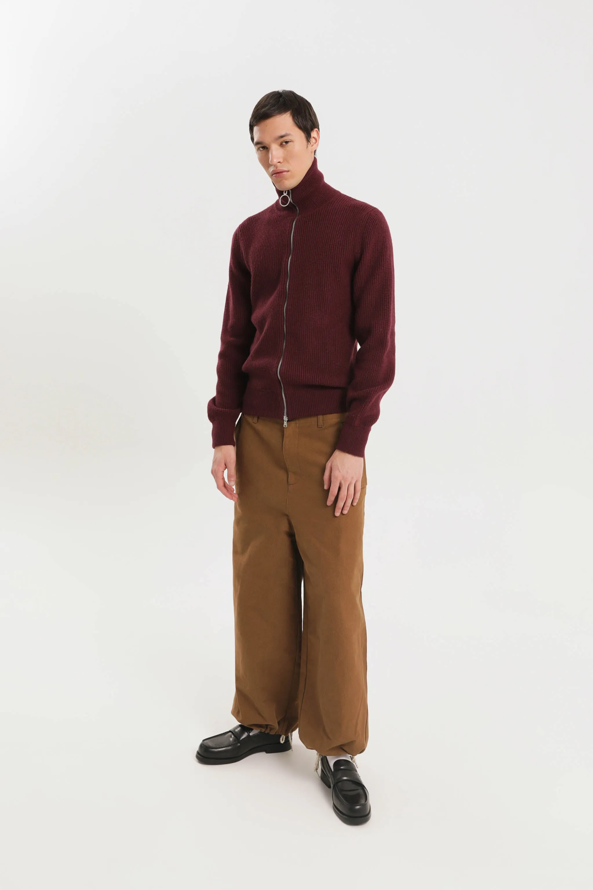 High neck full zip sweater sold by 1989 Studio product image thumbnail 4