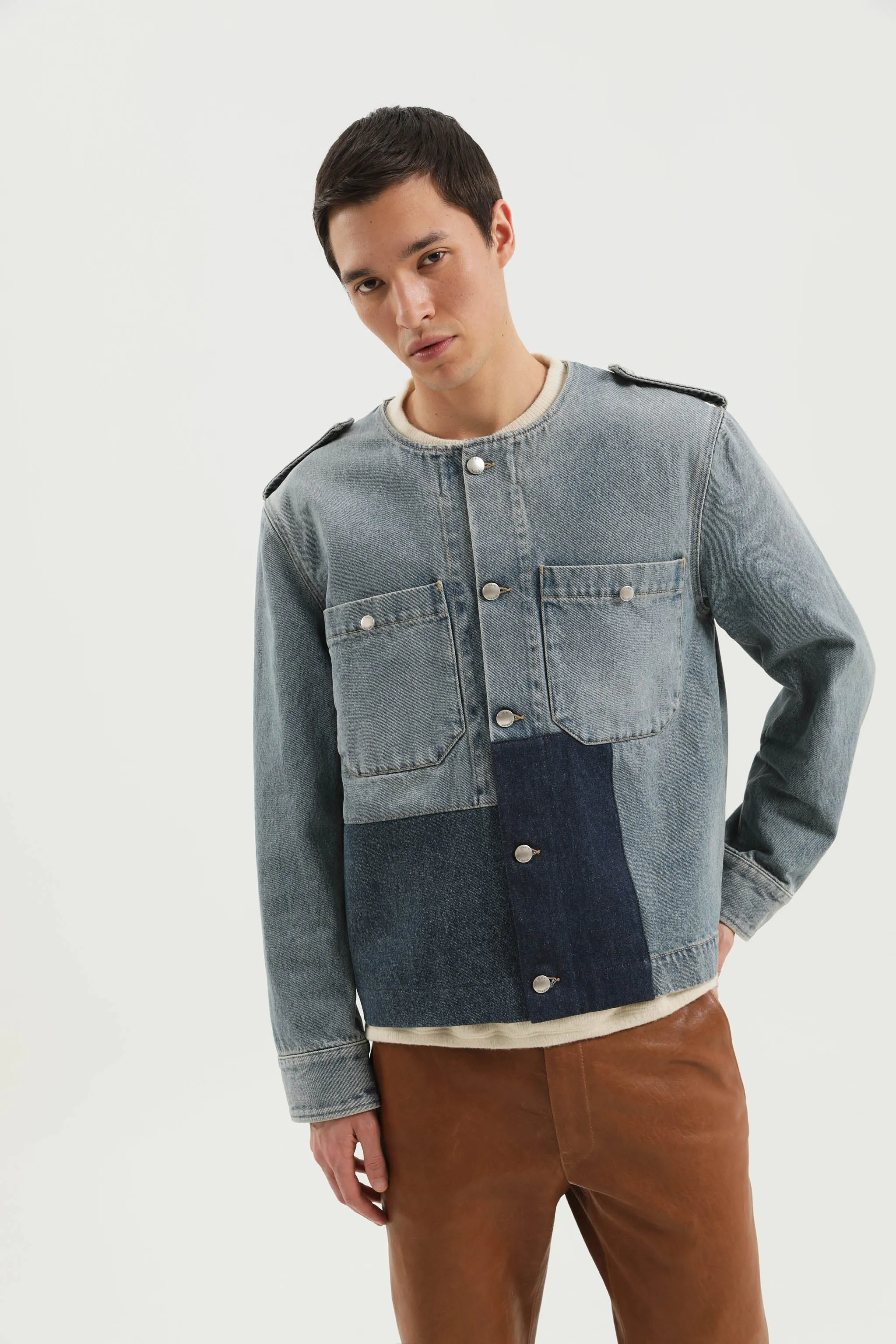 Patched denim jacket sold by 1989 Studio product image thumbnail 2