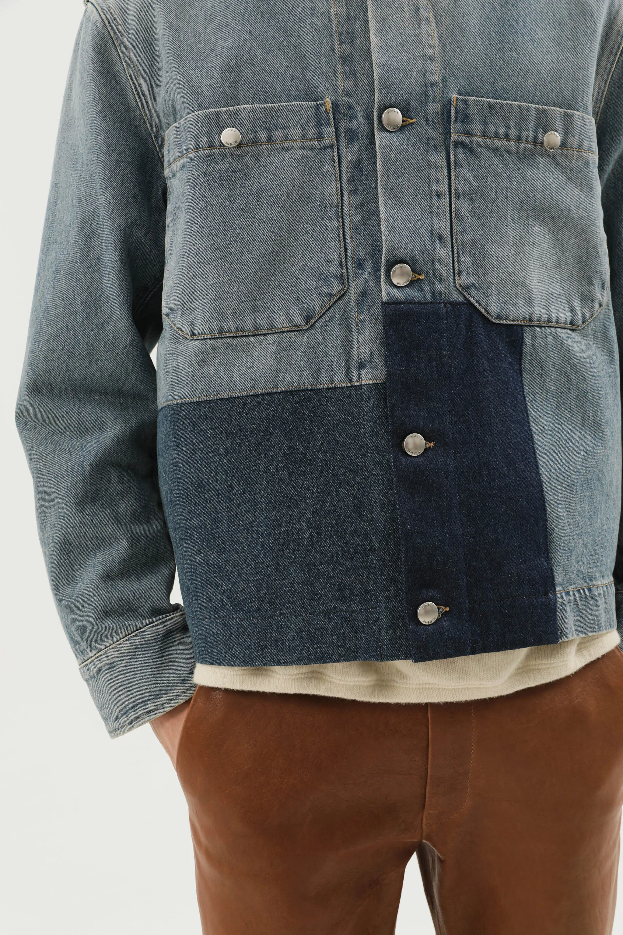 Patched denim jacket sold by 1989 Studio product image thumbnail 3