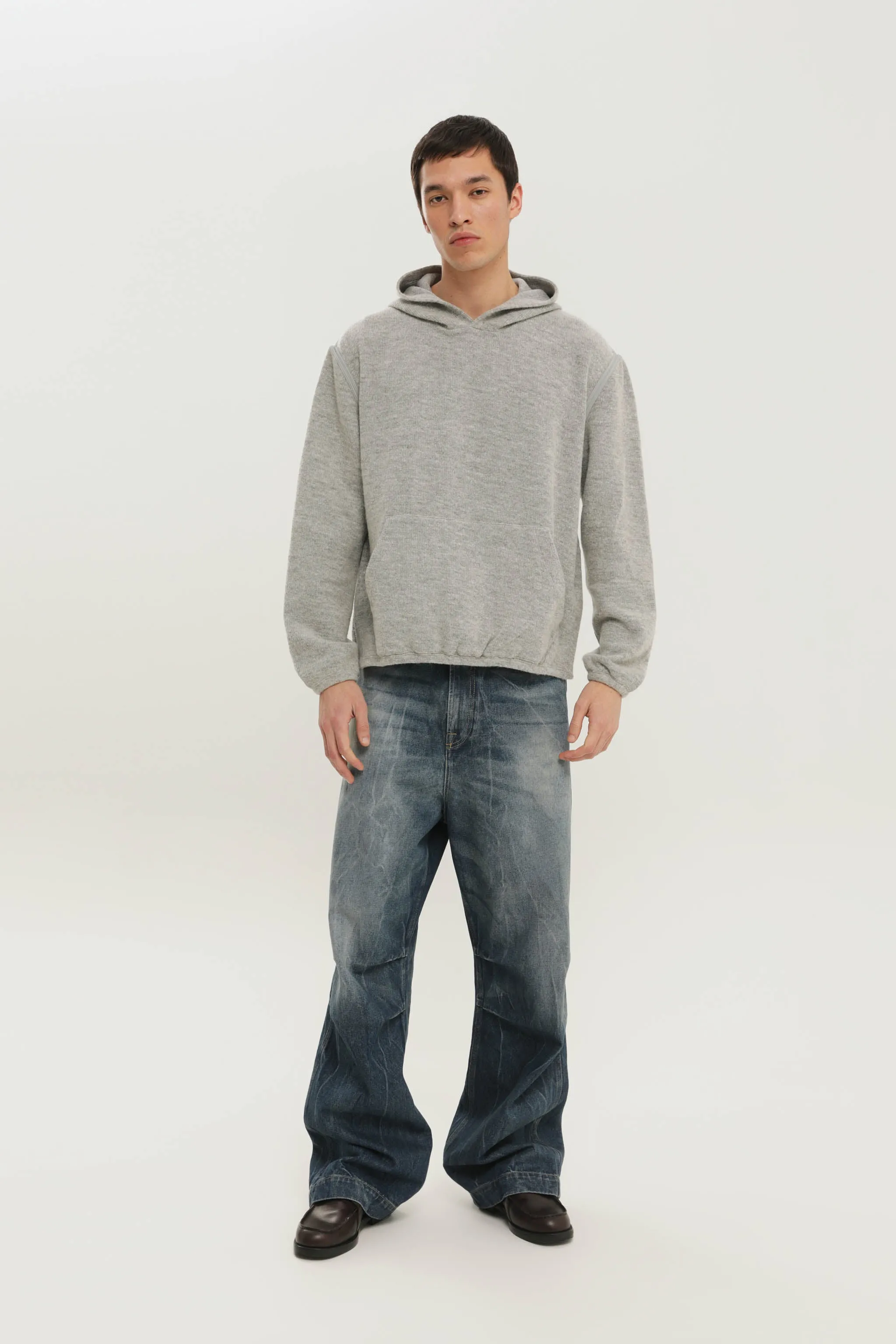 Cut knit Hoodie sold by 1989 Studio product image thumbnail 4