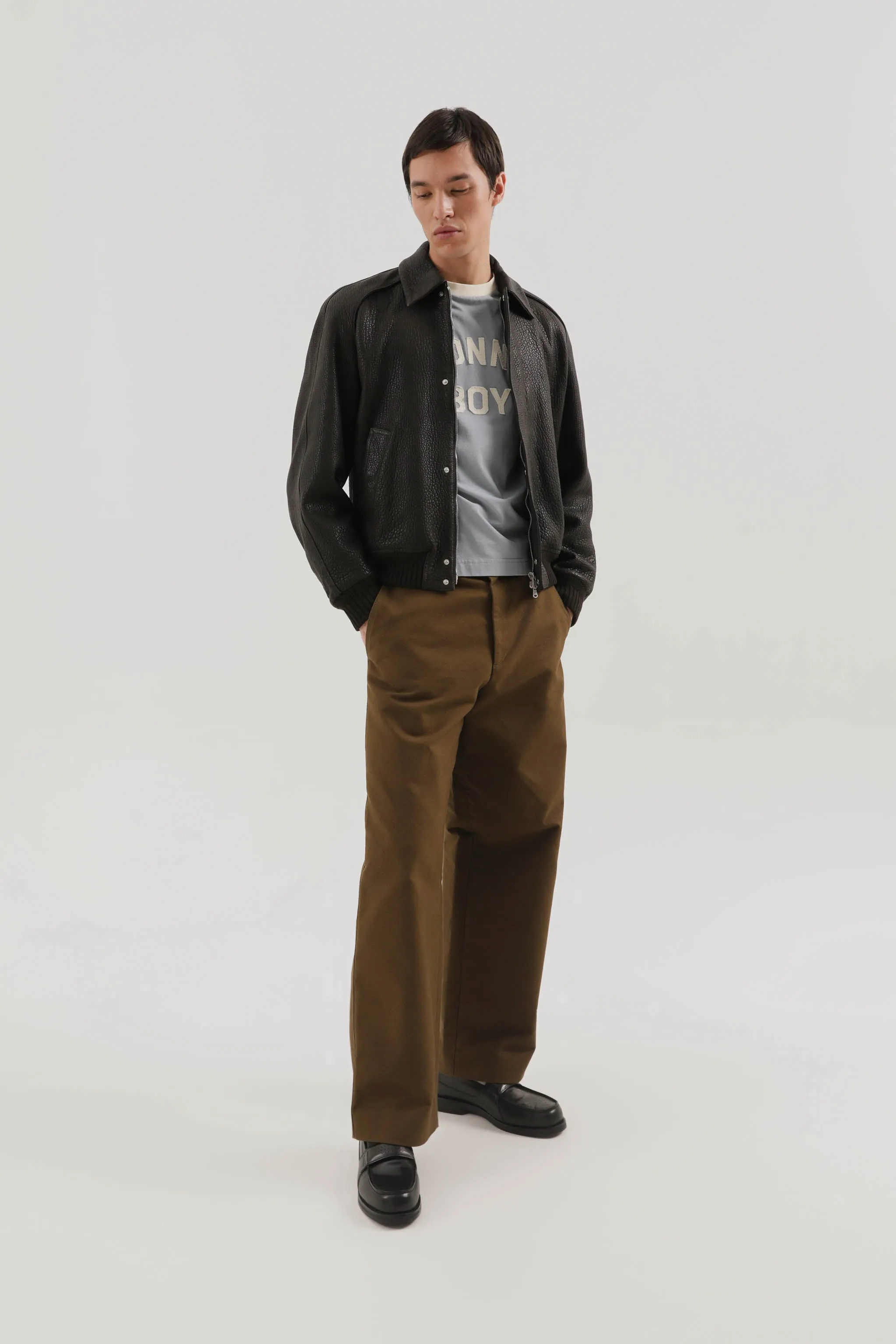 Leather jacket zip up sold by 1989 Studio product image thumbnail 5