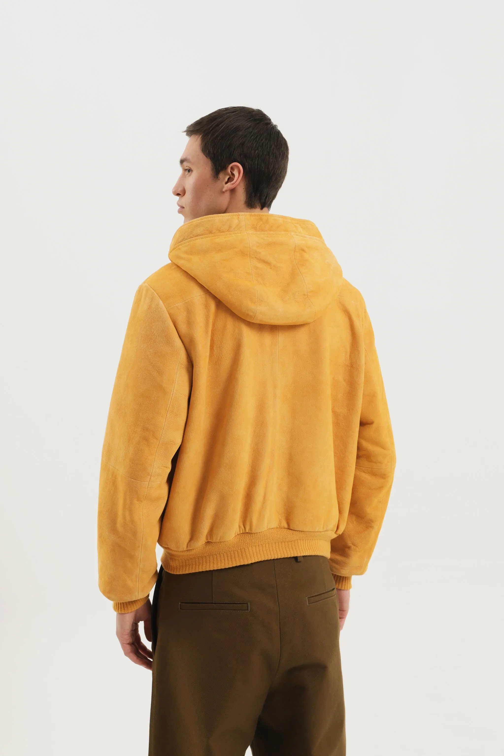 Leather hoodie zip up sold by 1989 Studio product image thumbnail 4