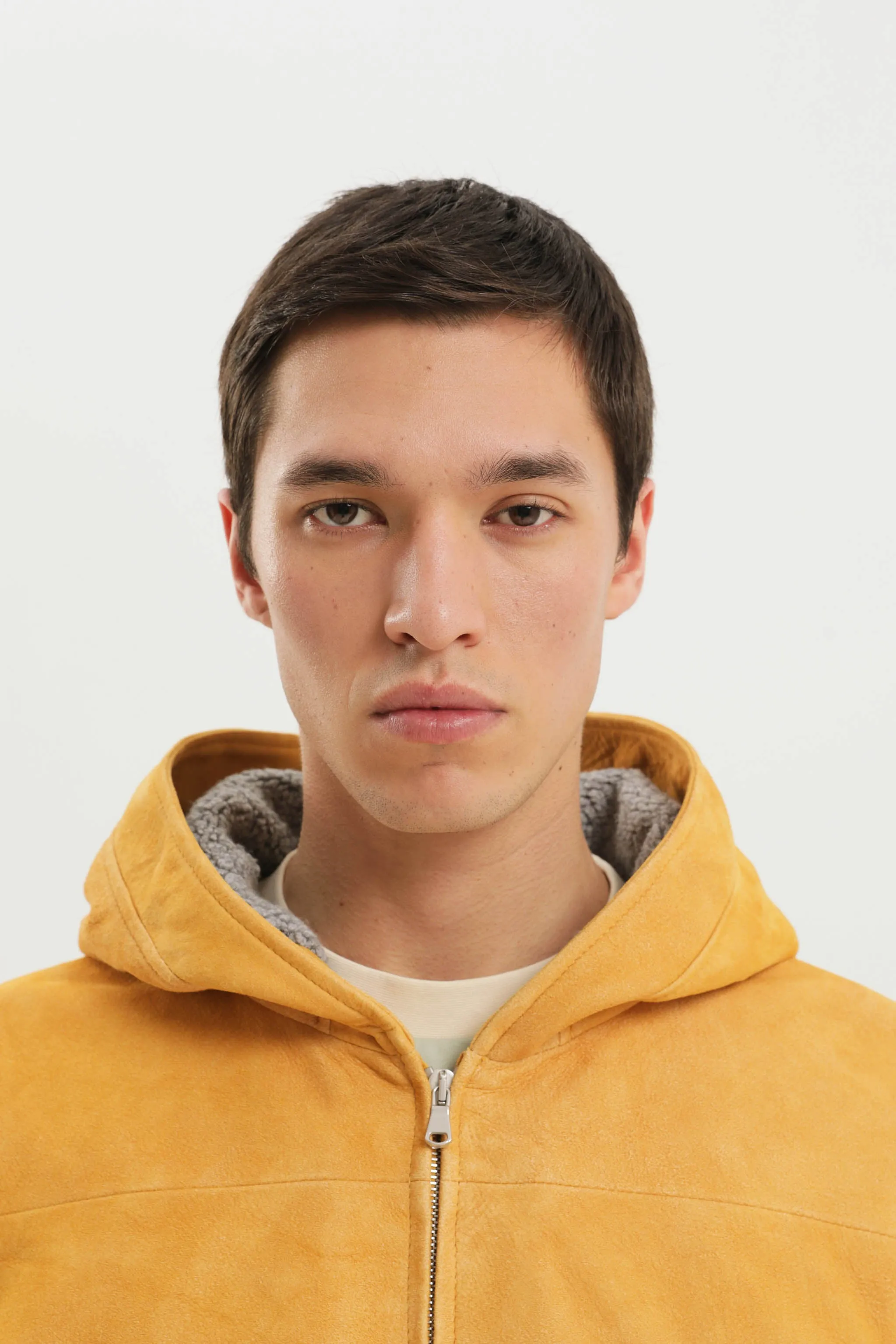 Leather hoodie zip up sold by 1989 Studio product image thumbnail 5