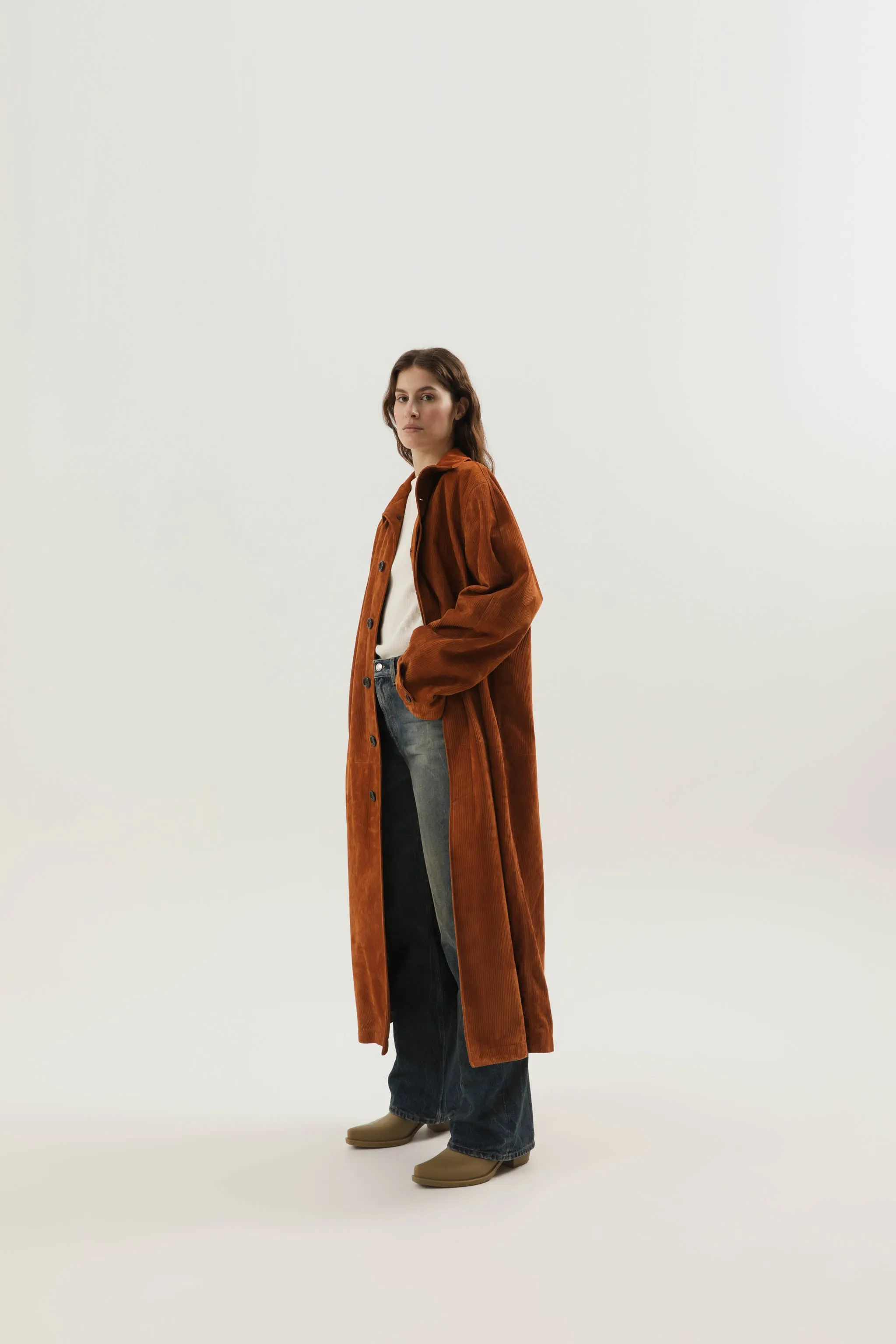 Leather ribbed Makintosh sold by 1989 Studio product image thumbnail 4