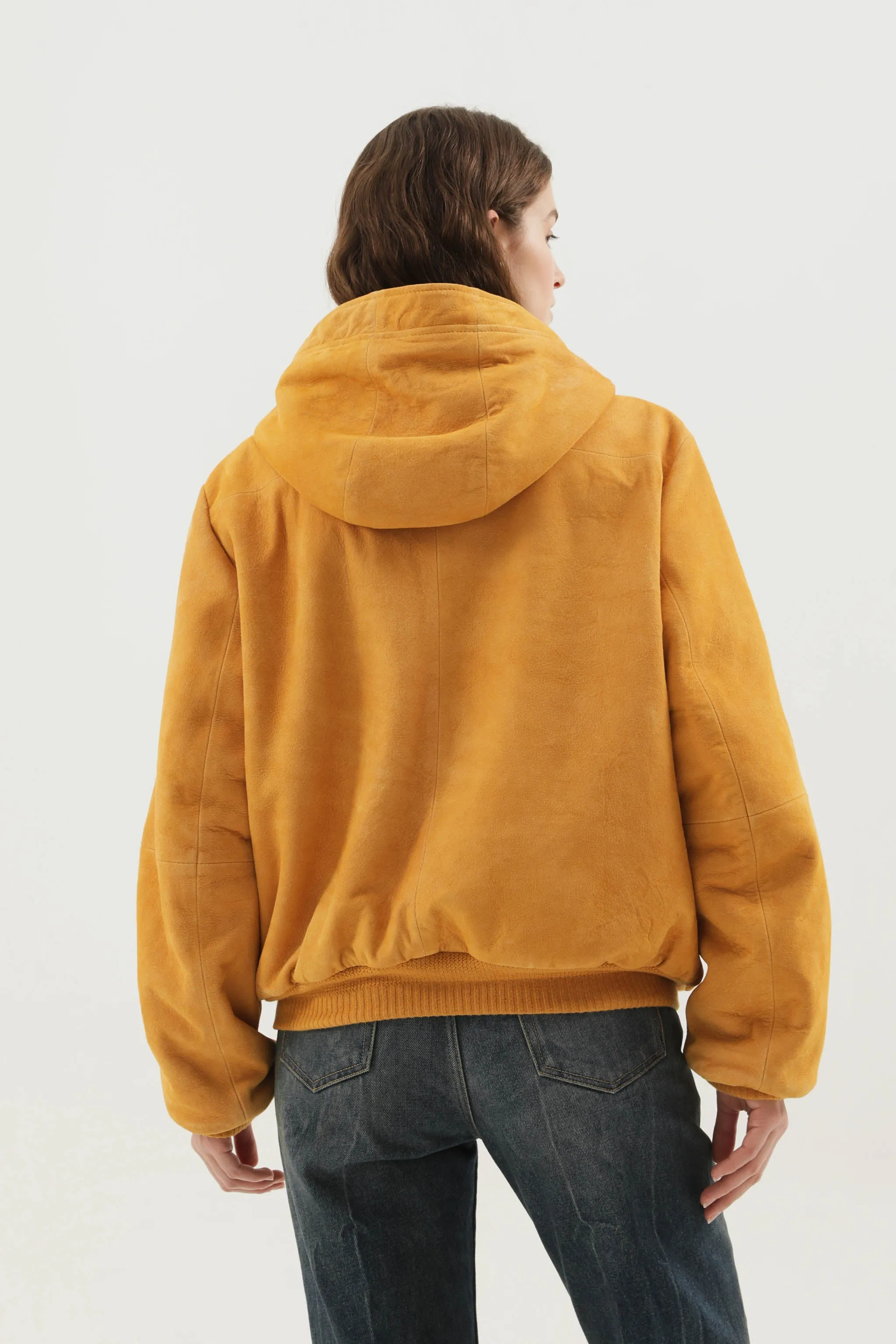 Leather hoodie zip up sold by 1989 Studio product image thumbnail 5