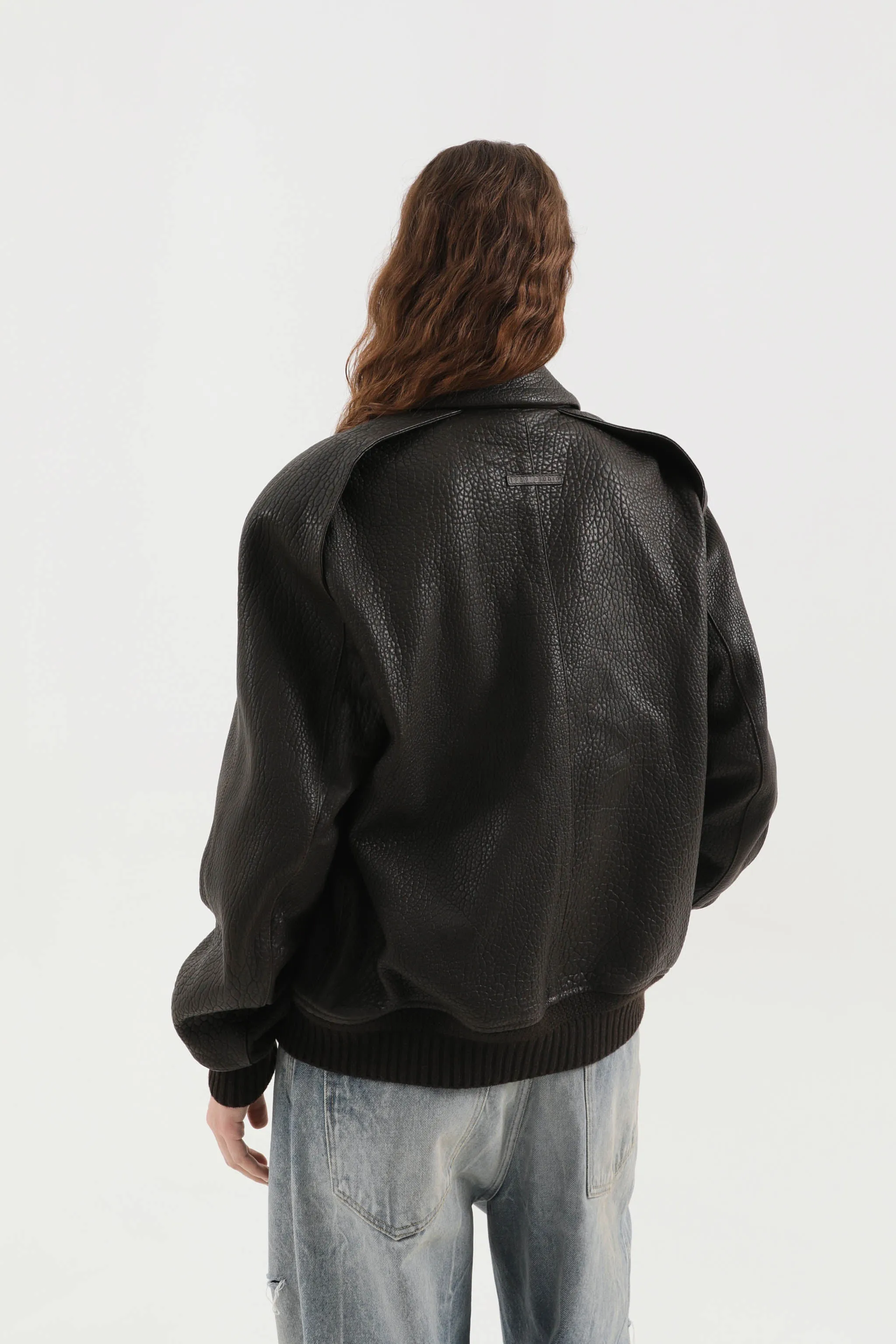 Leather jacket zip up sold by 1989 Studio product image thumbnail 5