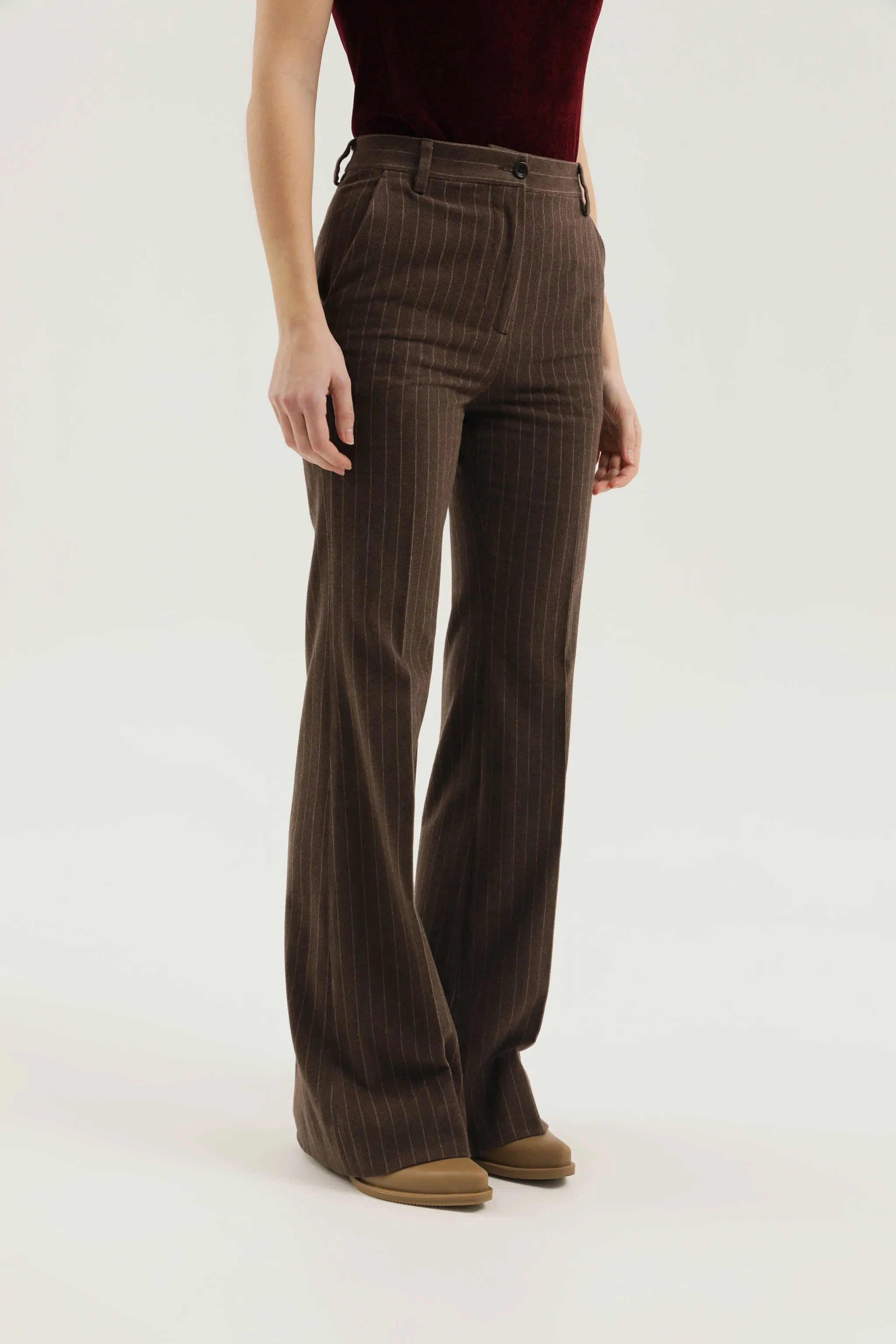 Pinstripe flared pant sold by 1989 Studio product image thumbnail 4