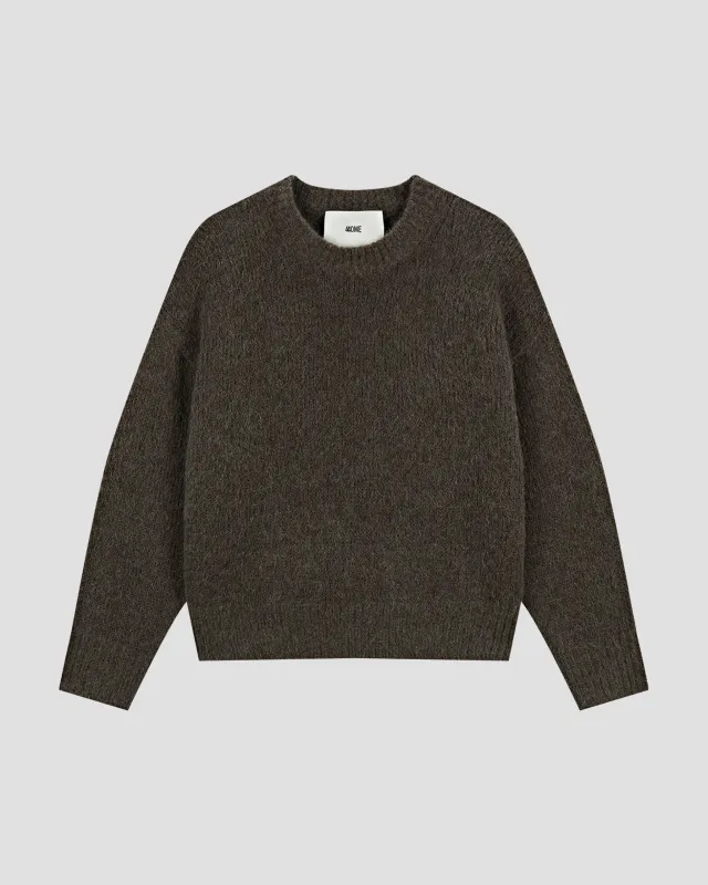 WOOL ALPACA BLEND RELAXED CREWNECK sold by 440me