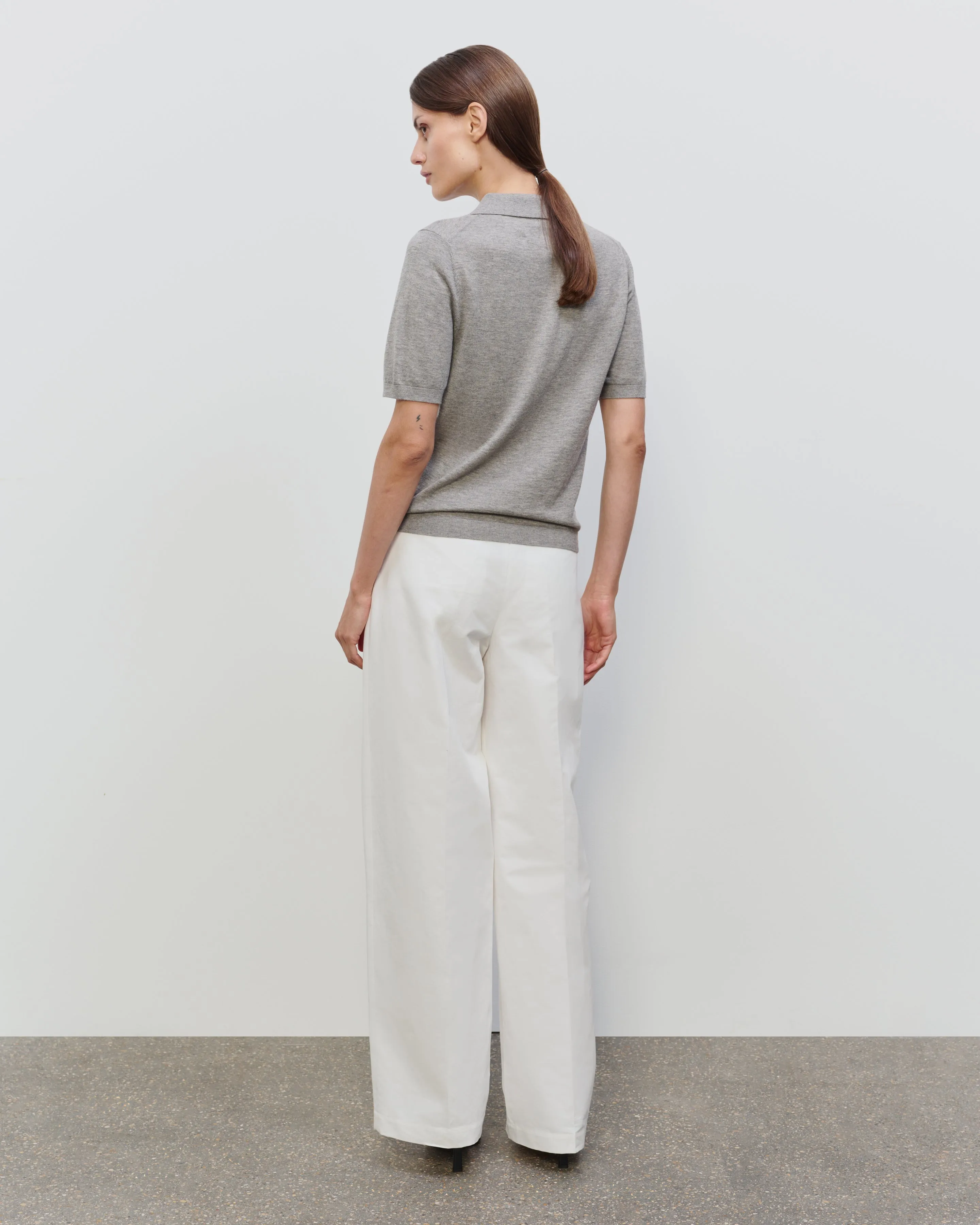 ESSENTIAL CASHMERE SILK SHORT SLEEVE POLO sold by 440me product image thumbnail 5