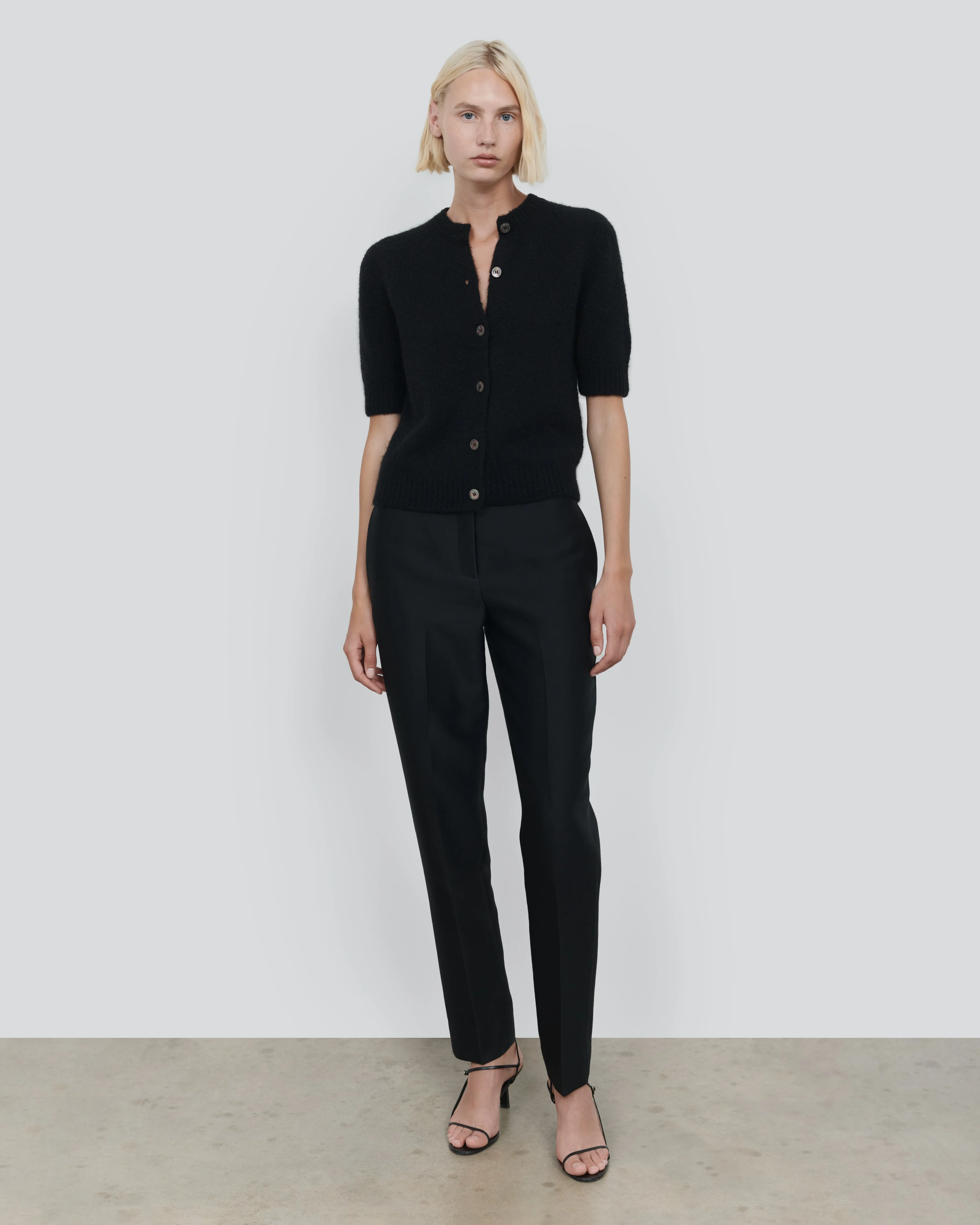 WOOL SILK SLIM TROUSERS sold by 440me product image thumbnail 2