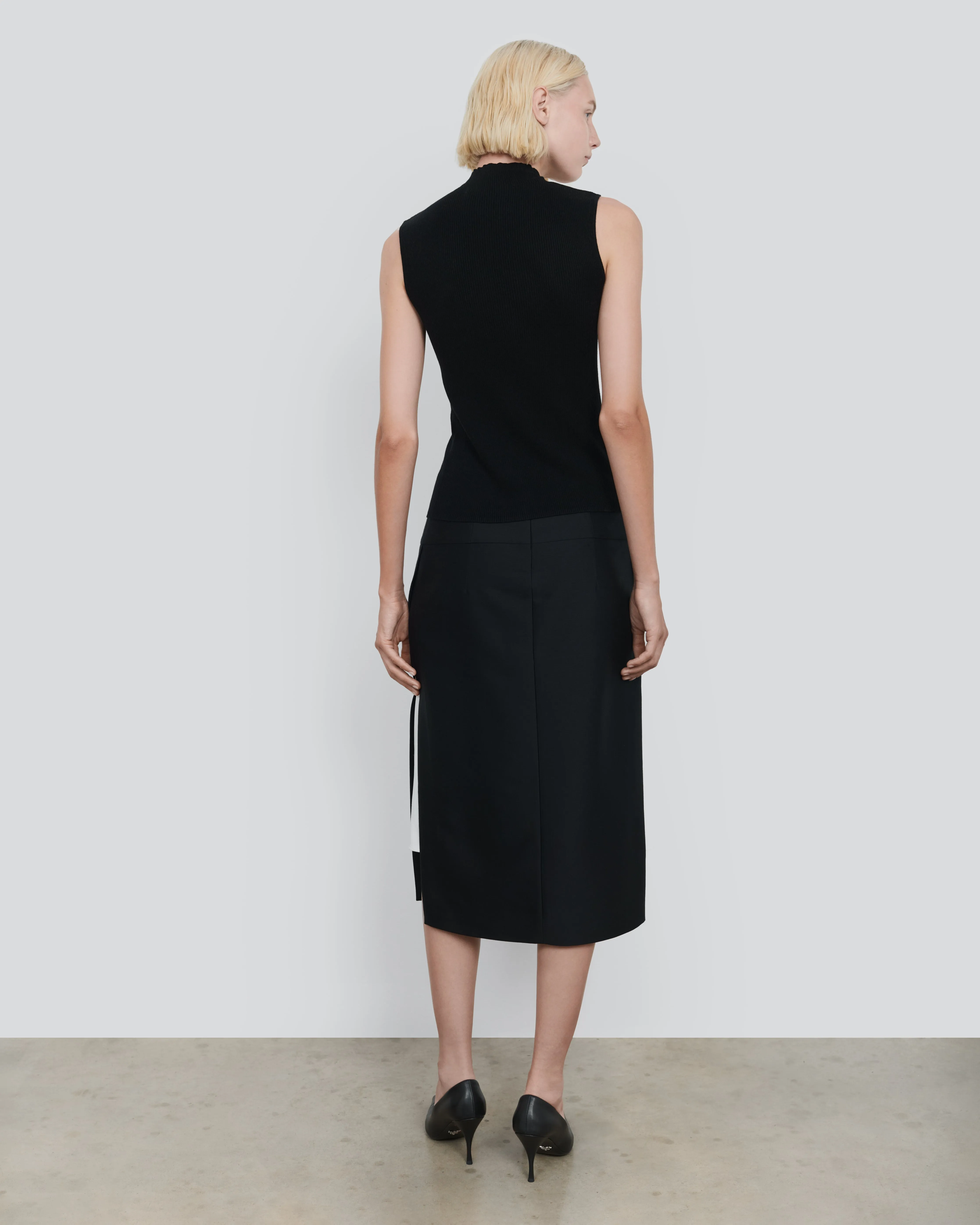 WOOL SILK SLEEVELESS MOCK NECK sold by 440me product image thumbnail 5