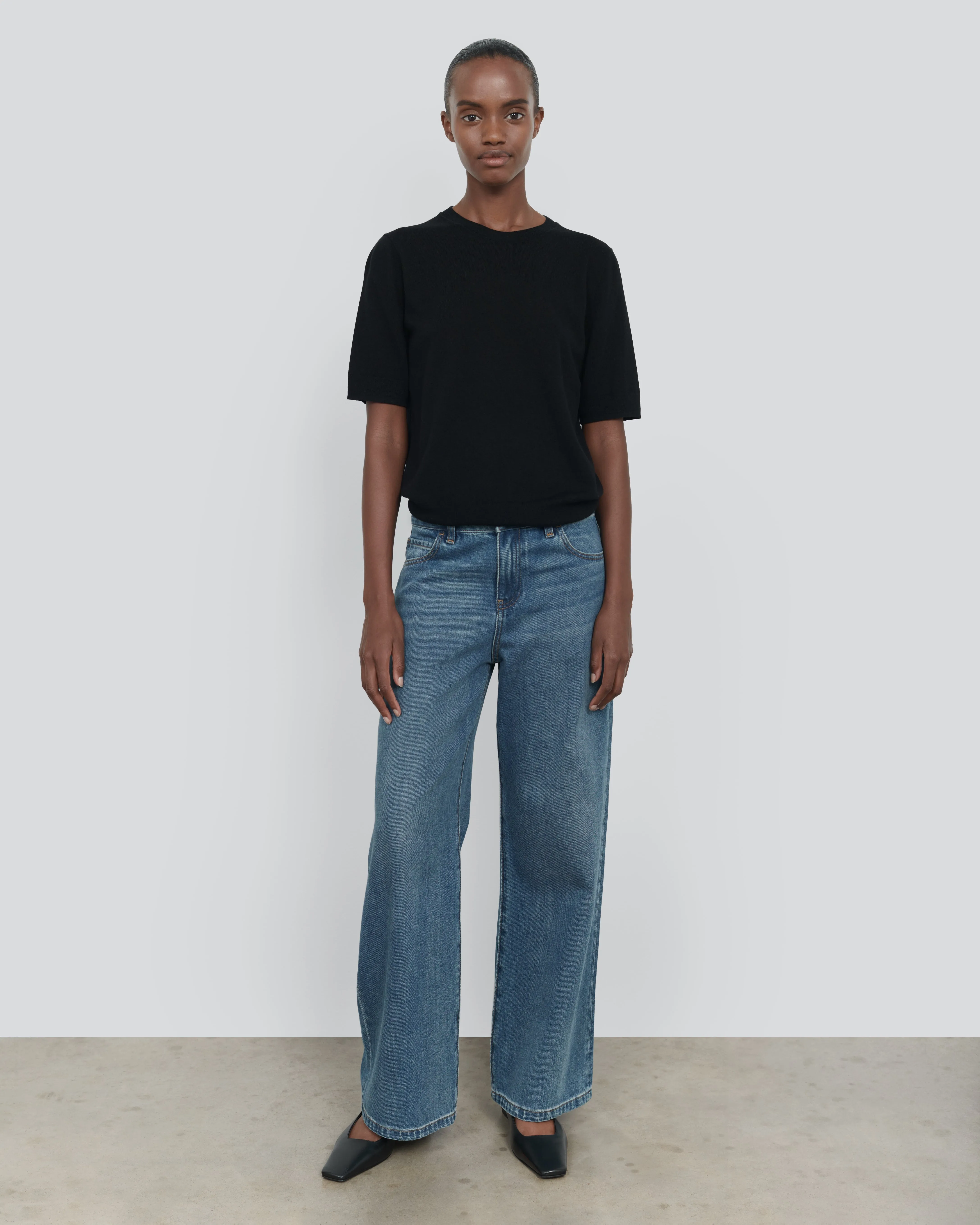 WOOL SILK SHORT SLEEVE CREW sold by 440me product image thumbnail 2