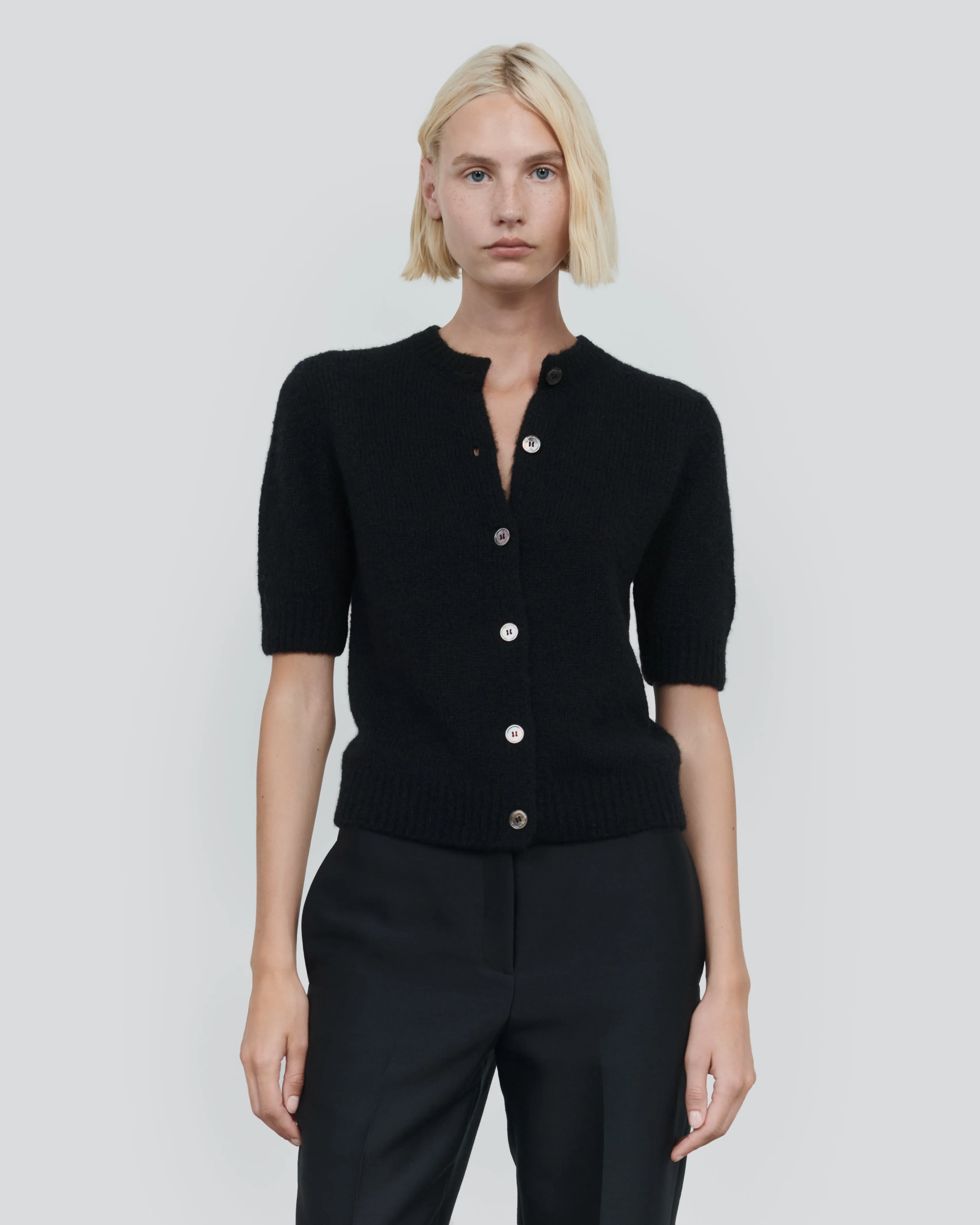 ALPACA SHORT SLEEVE CARDIGAN sold by 440me product image thumbnail 3