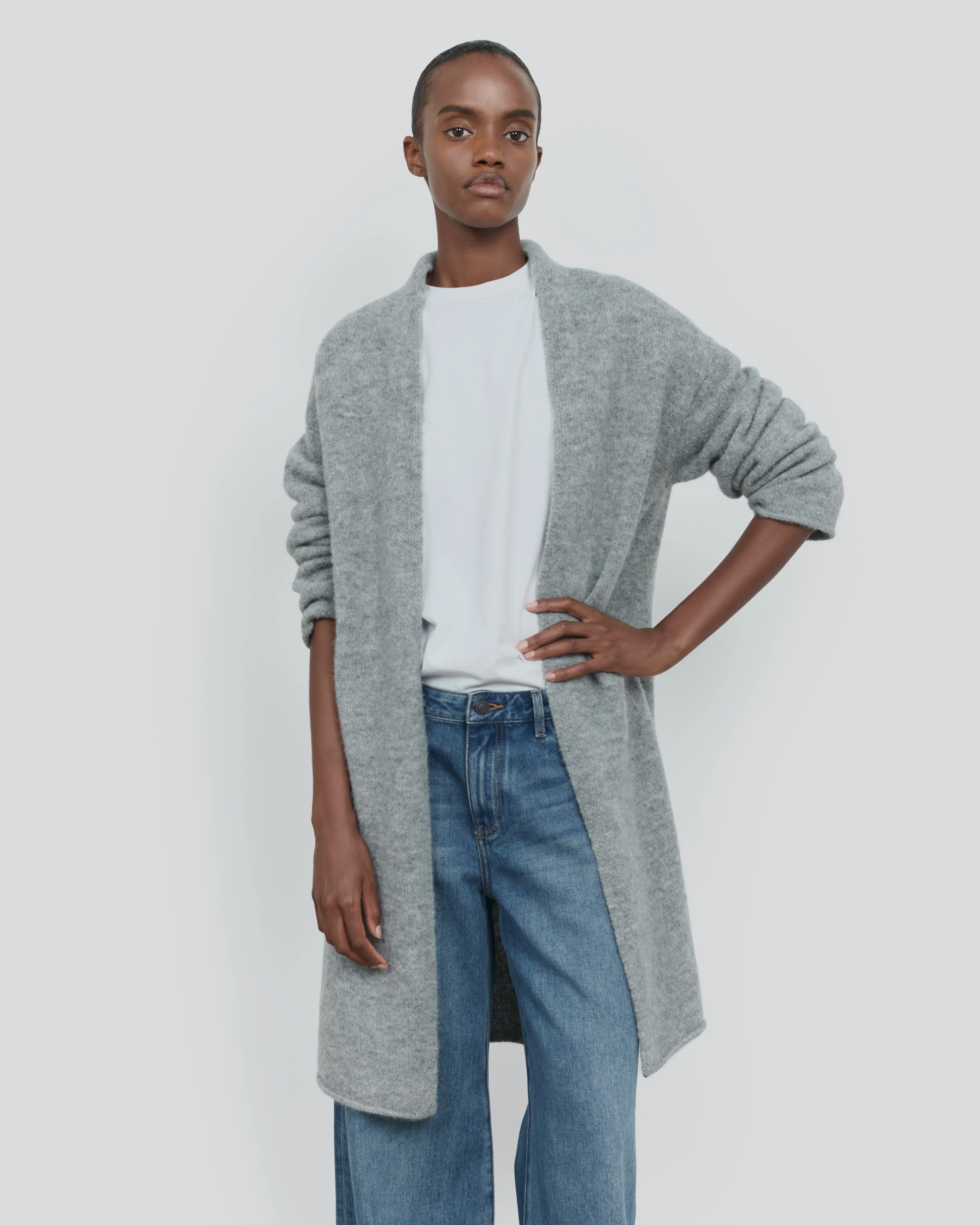 ALPACA LONG SLEEVE CARDIGAN sold by 440me product image thumbnail 5