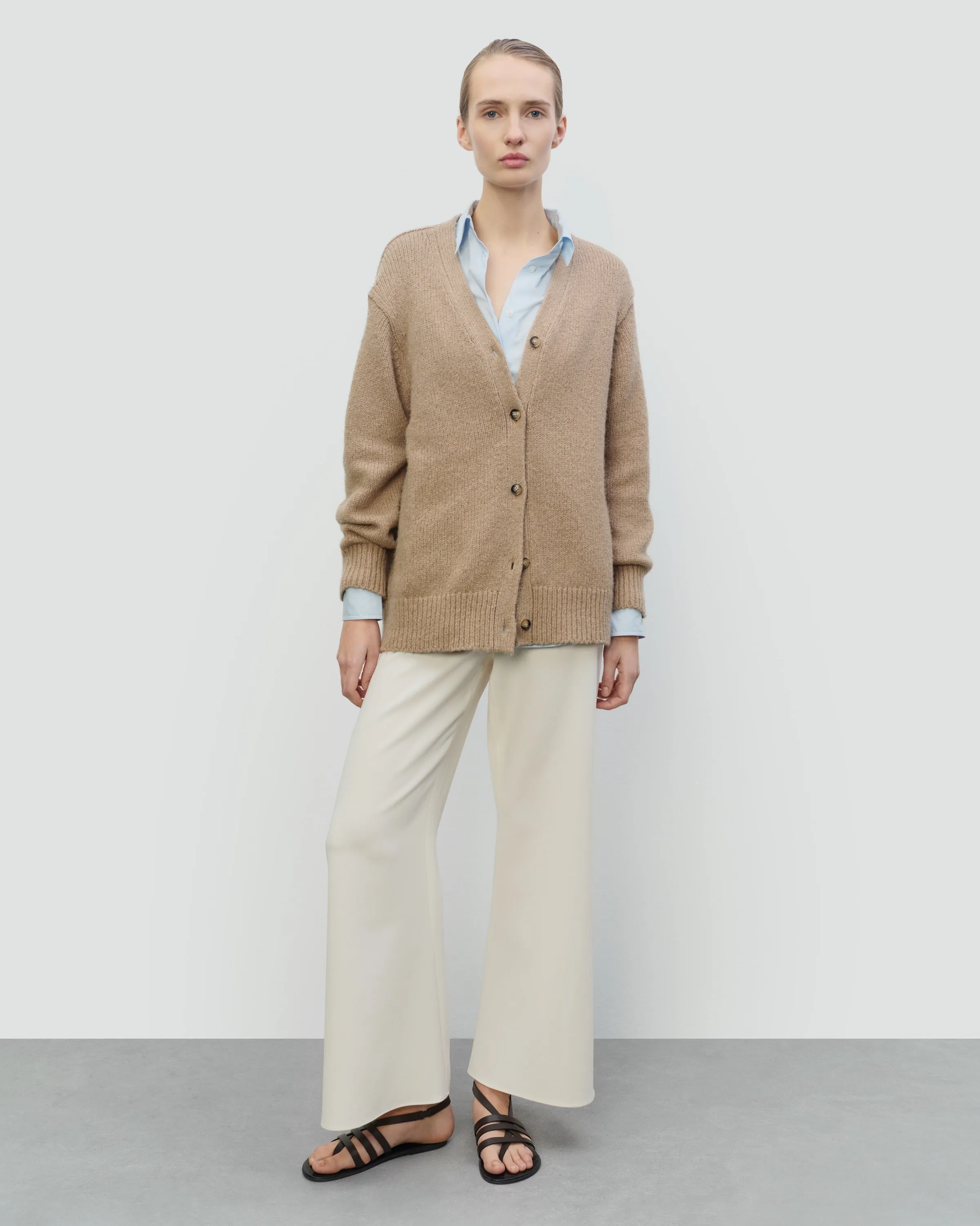 TEXTURED COTTON WOOL BLEND CARDIGAN sold by 440me product image thumbnail 2